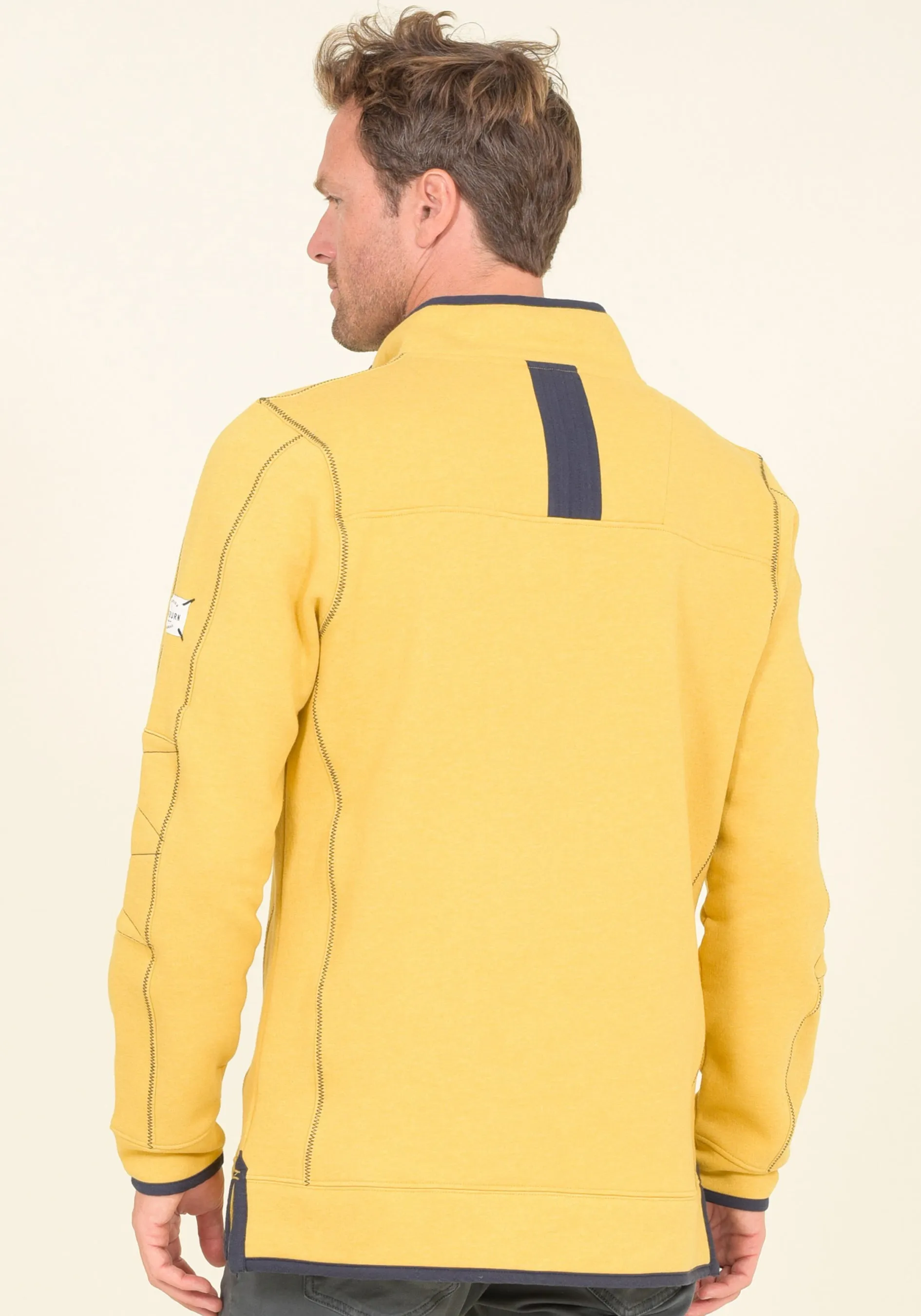 1/4 Zip Sweat Yellow