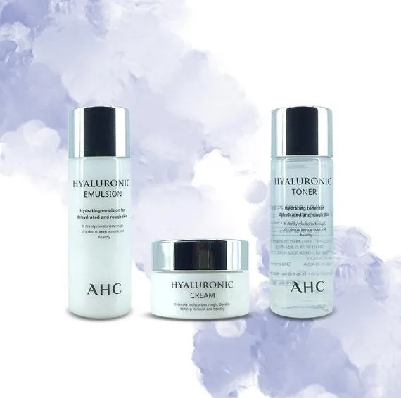 AHC Hyaluronic Trial Kits [3 Items] Korean Beauty Cosmetics Face Skin care