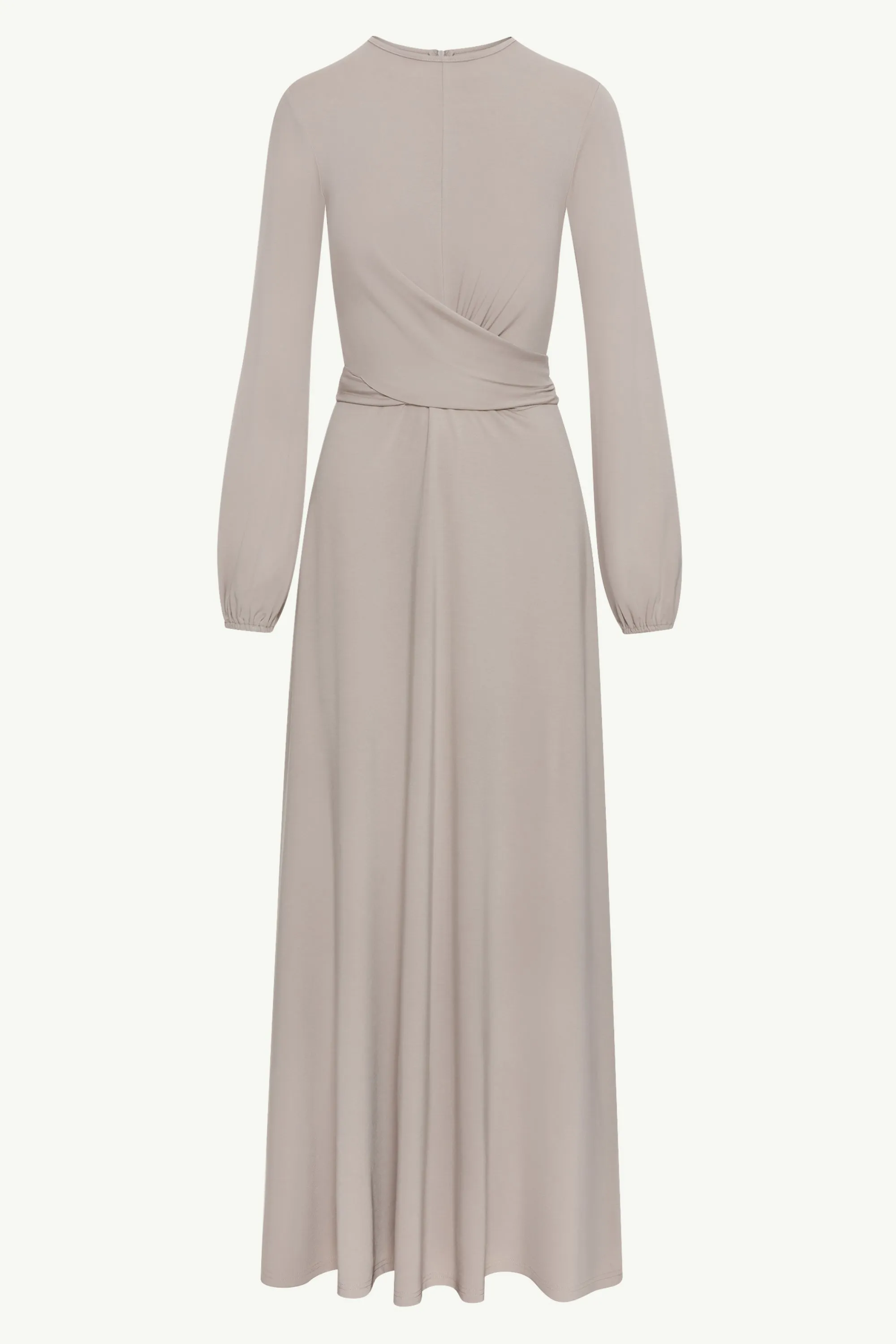 Alice Jersey Tie Waist Maxi Dress - Light Grey