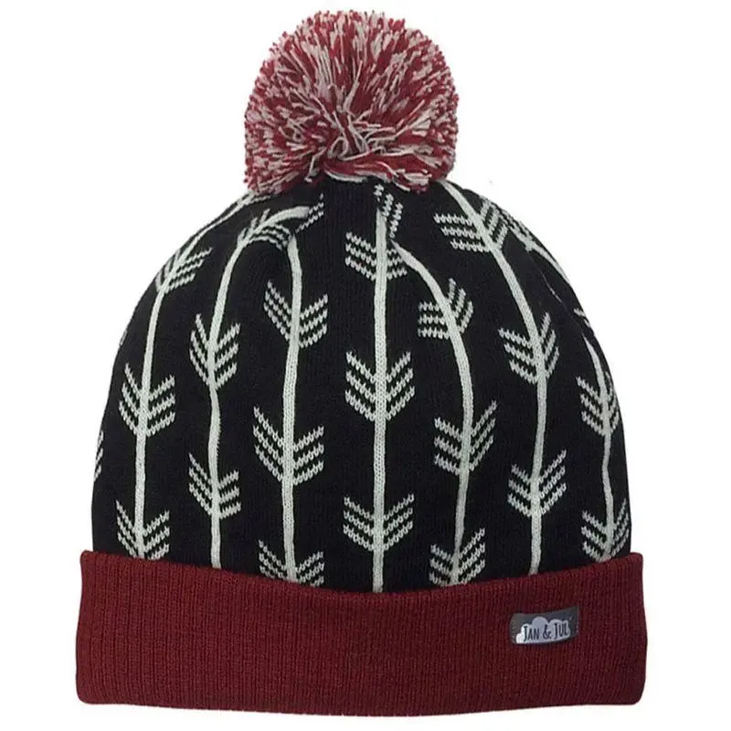 Arrow Knit Beanie Winter Hats | Jan & Jul