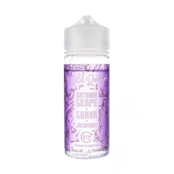 Autumn Grape, Guava and Jackfruit 100ml Shortfill E-Liquid by Wild Roots