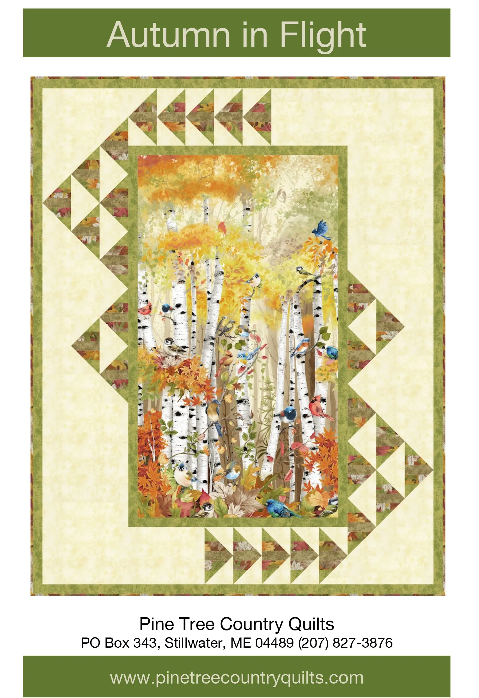 AUTUMN IN FLIGHT - Pine Tree Country Quilts Pattern