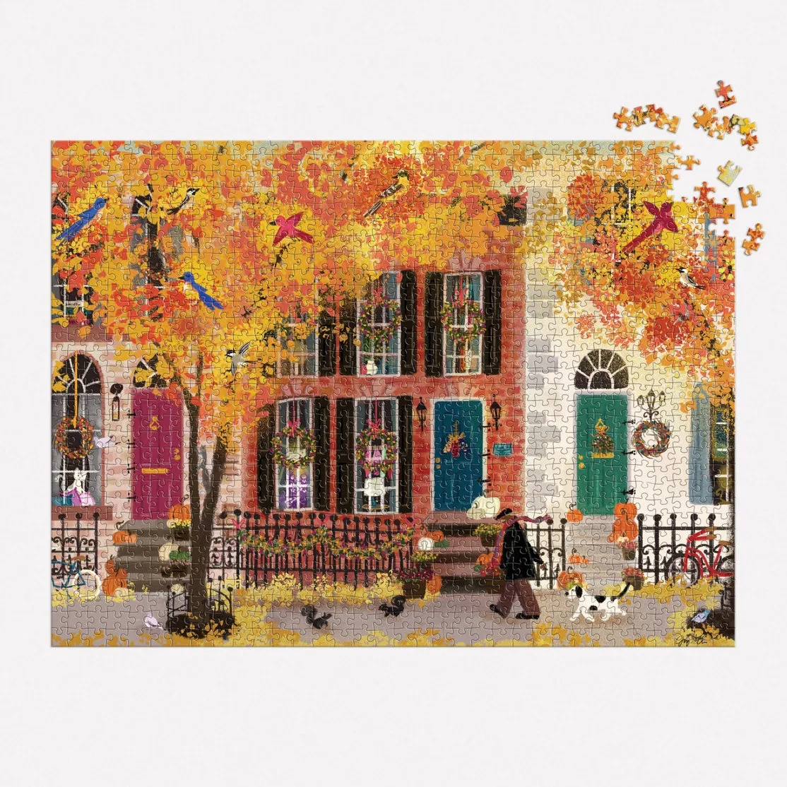 Autumn in the Neighborhood 1000 Piece Puzzle