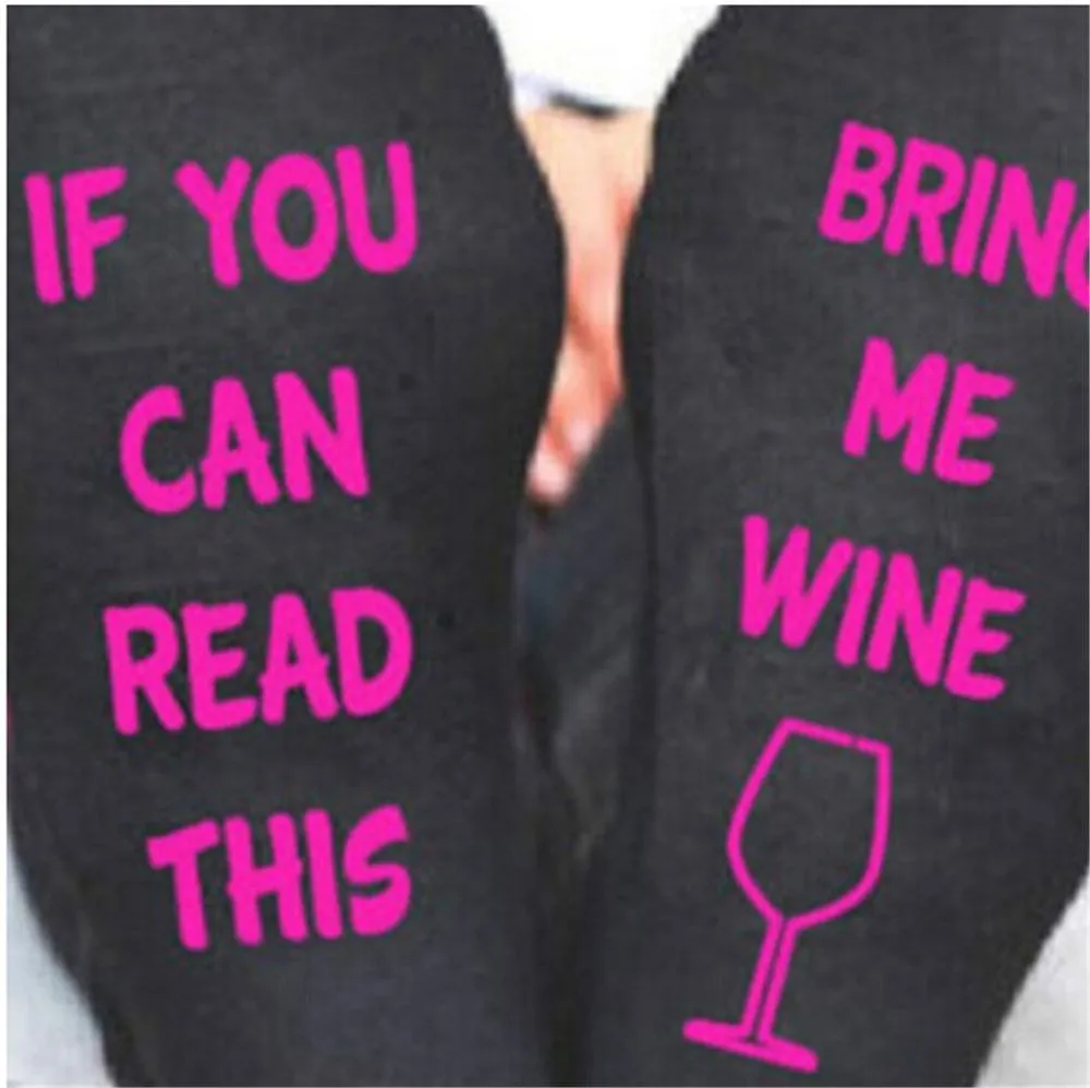 Autumn Spring Christmas Dobby Custom Wine Cotton Polyester Socks for Women