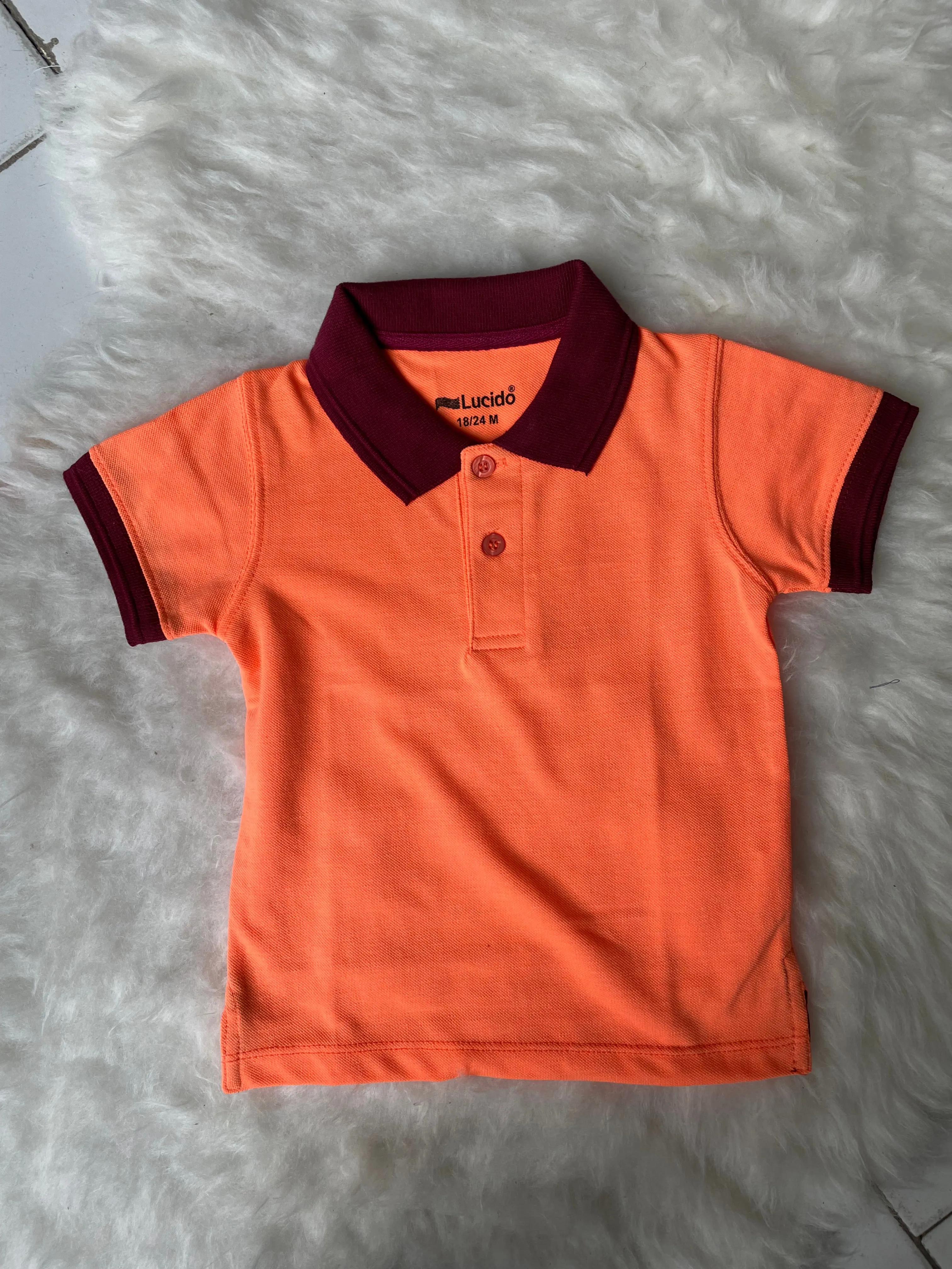 B432-Polo Shirt Orange