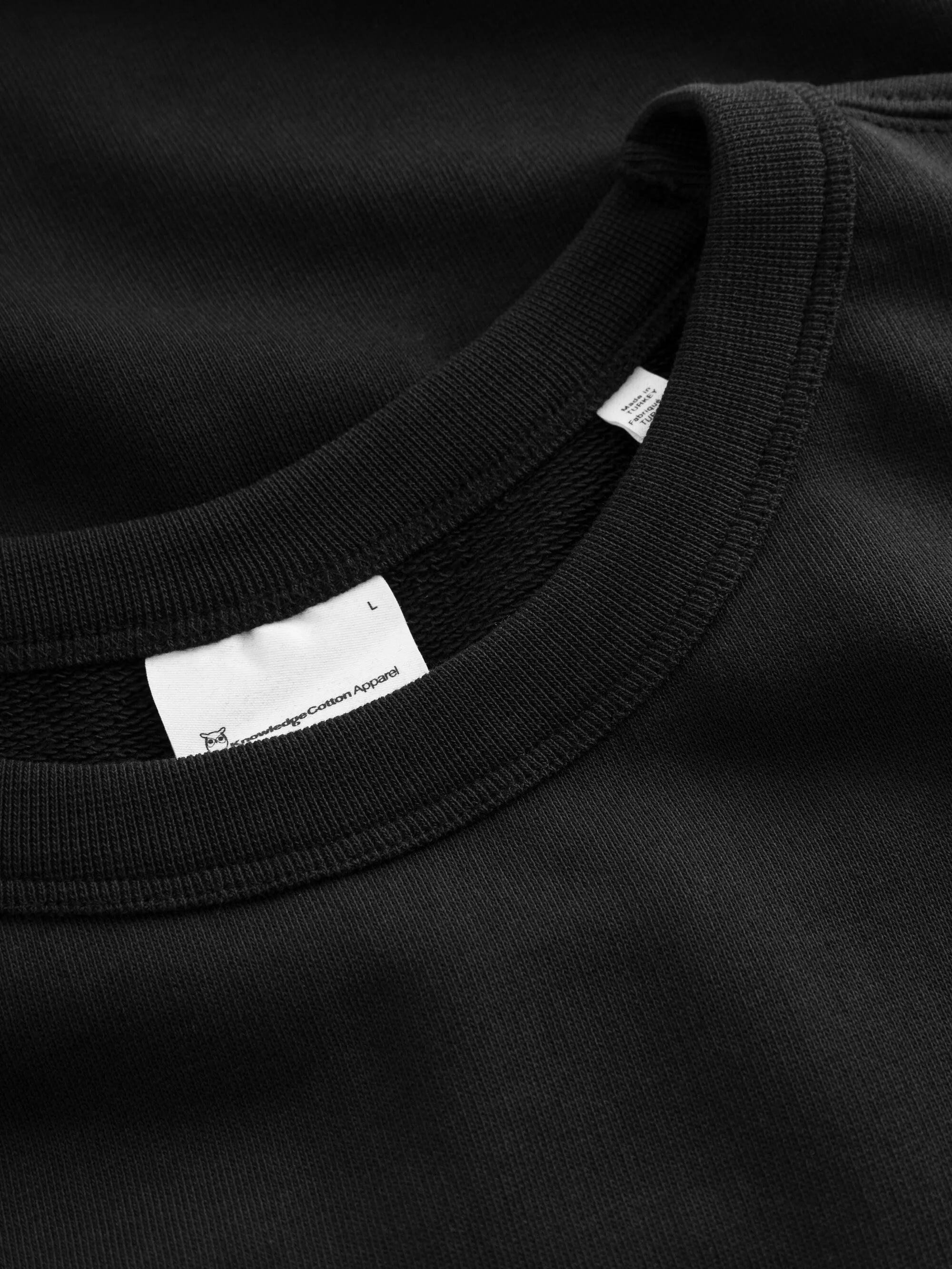 Basic badge sweat - Black Jet