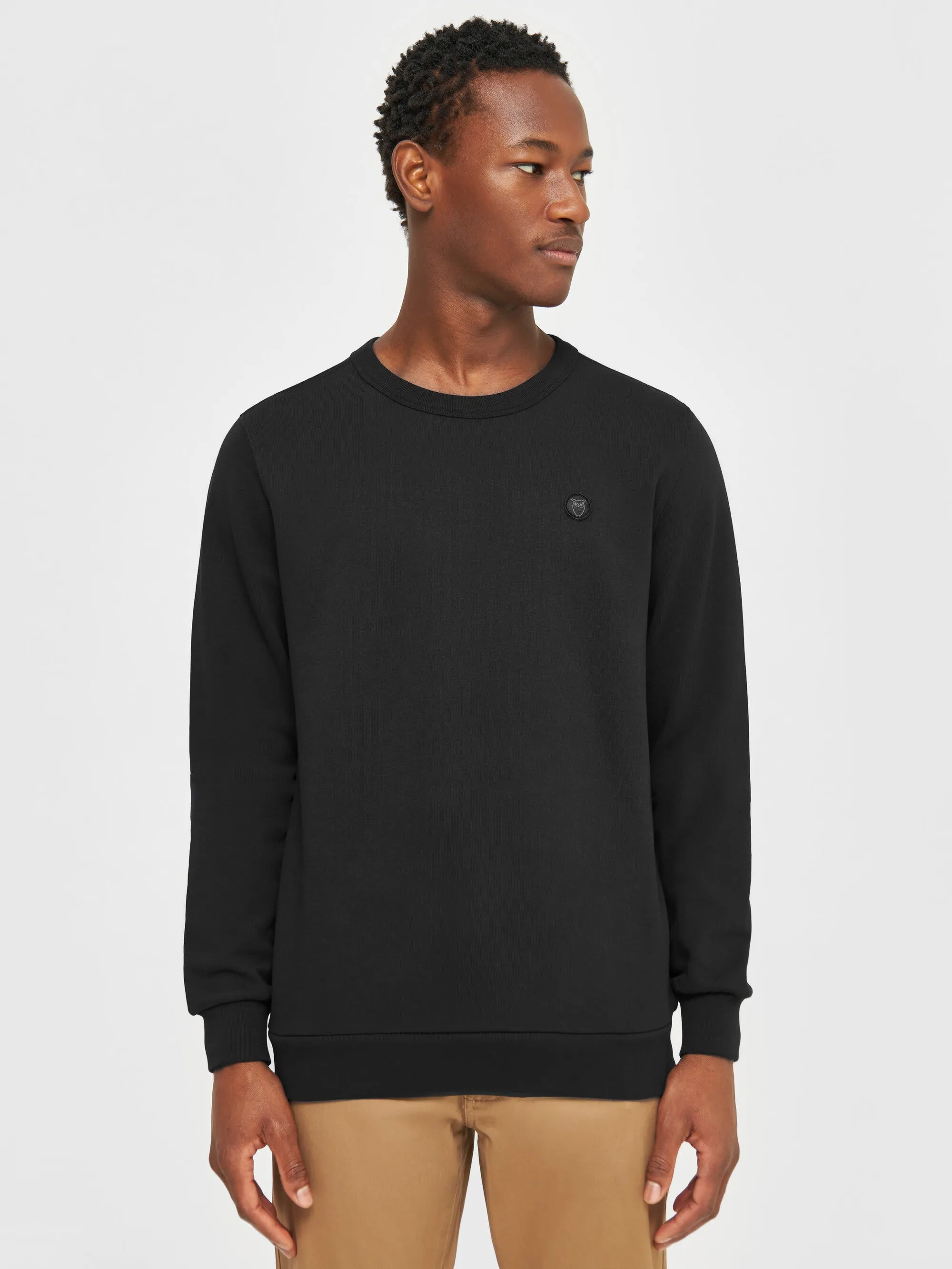 Basic badge sweat - Black Jet