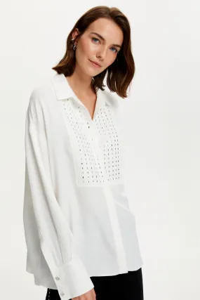 Beaded Oversized Shirt