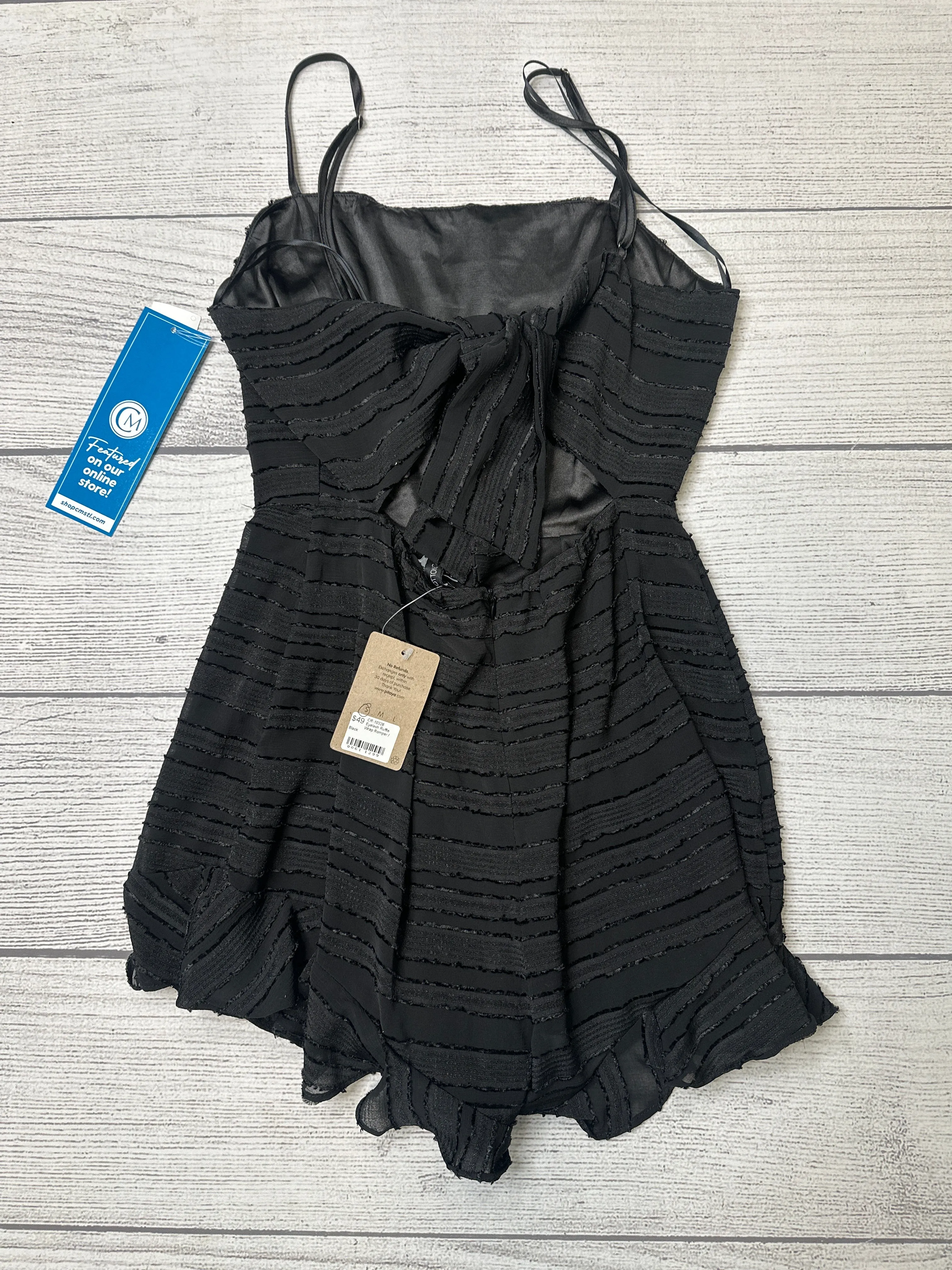 Black Dress Casual Short Pitaya, Size S