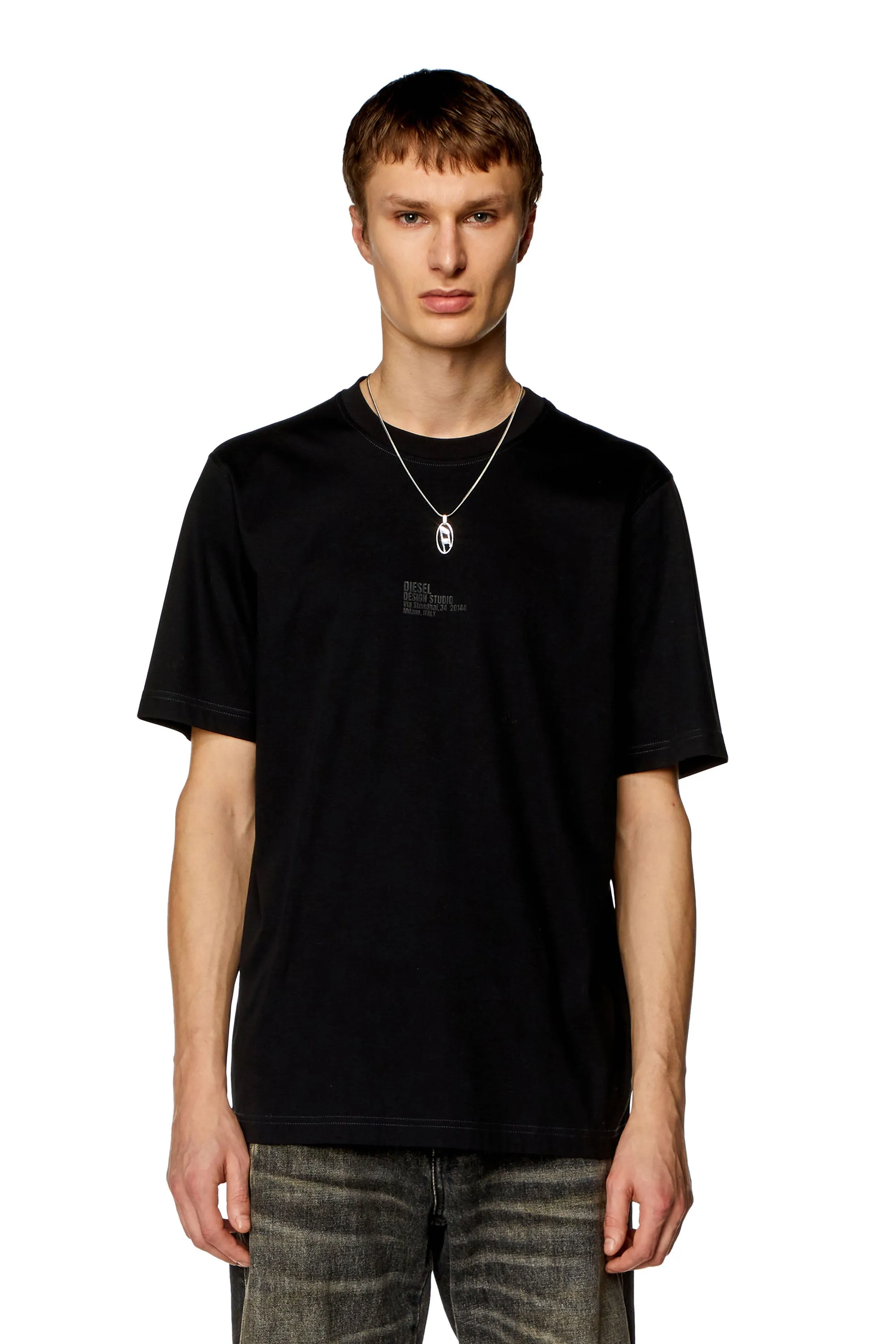 Black T-Must-Slits-N2 T-Shirt