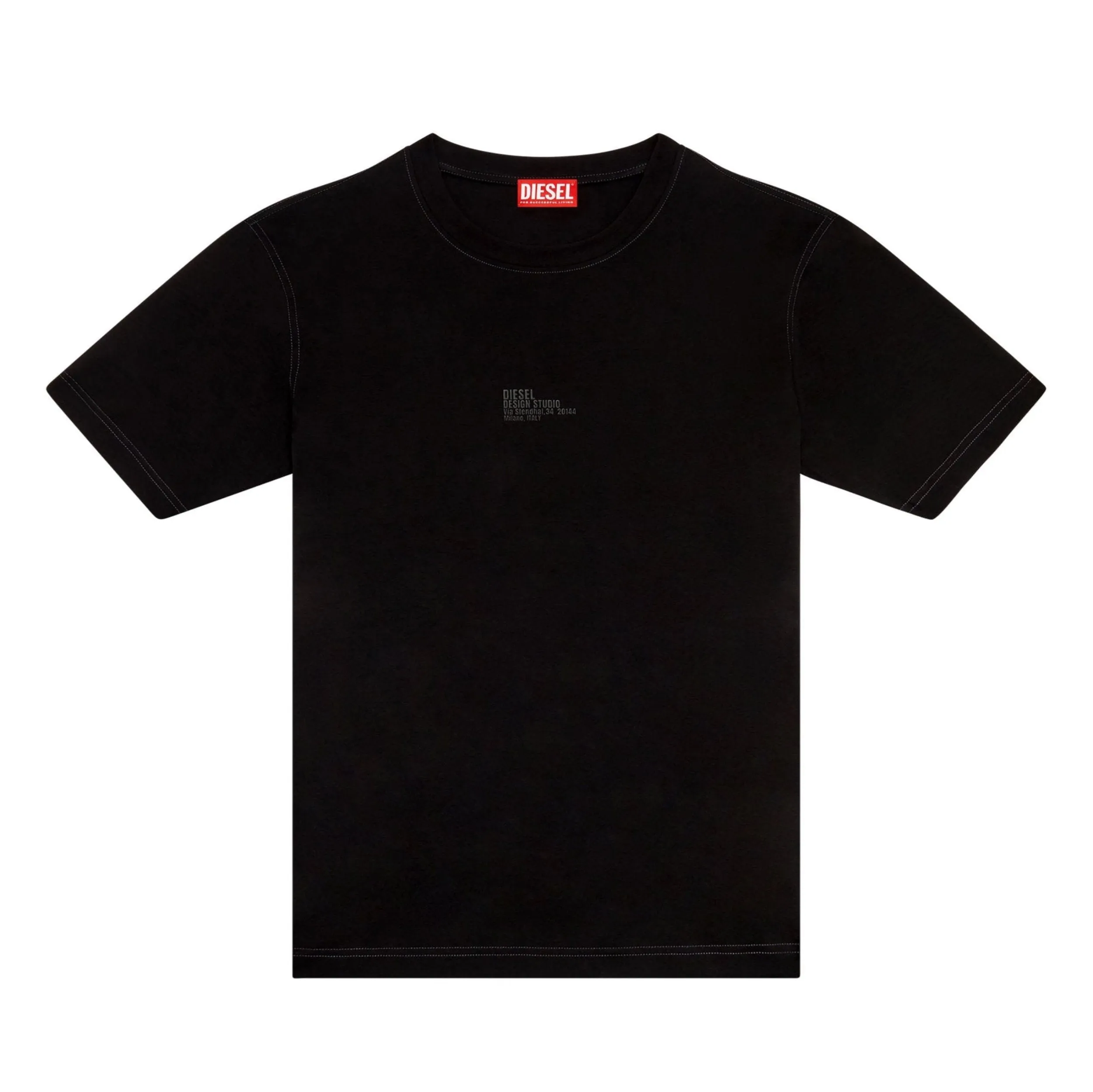 Black T-Must-Slits-N2 T-Shirt