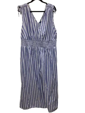 Blue & White Dress Casual Maxi Old Navy, Size 2x