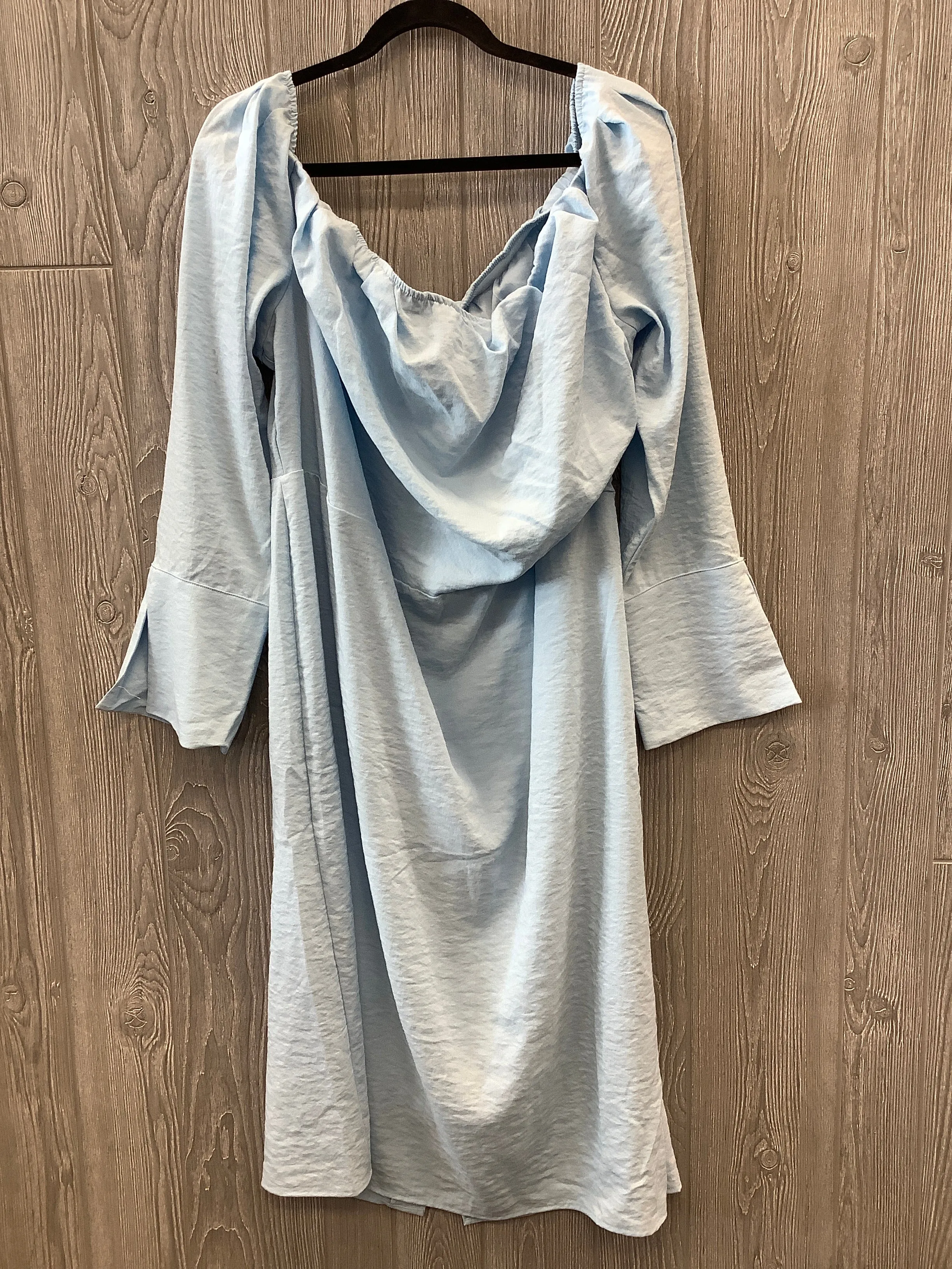 Blue Dress Casual Midi Clothes Mentor, Size 2x