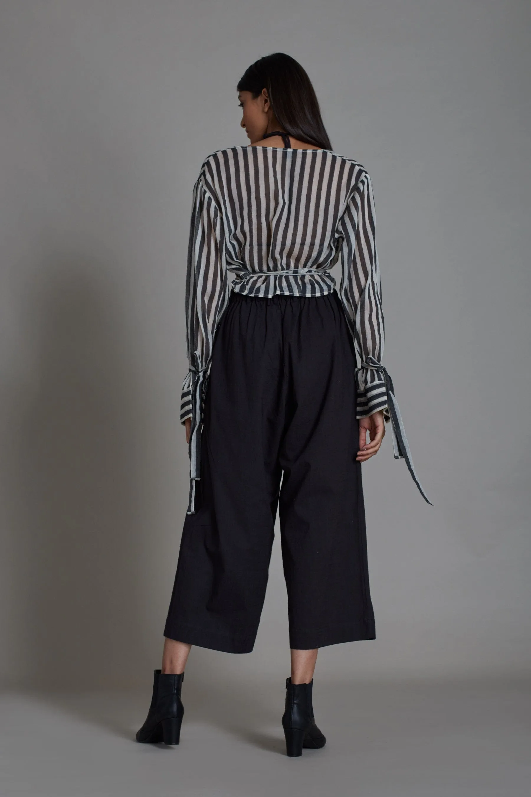 Bridge Stripe Shirt-Black