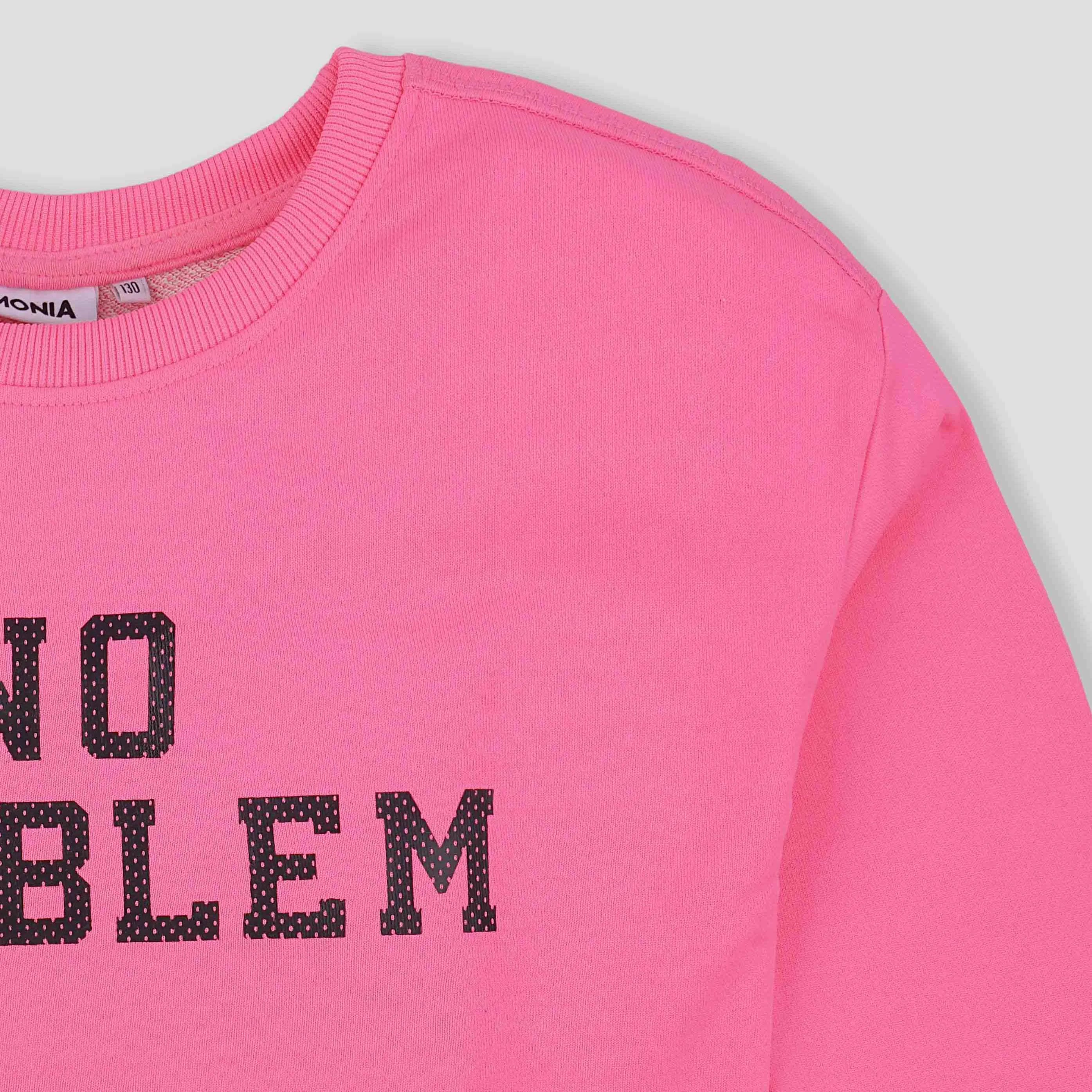 C1339 MNA No Problem Sharp Pink Sweat Shirt