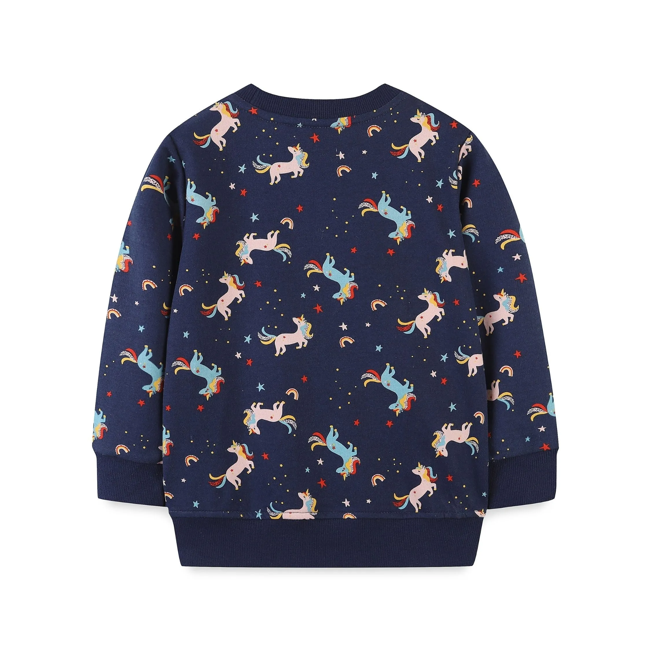 Cloud Unicorn's Round  Neck Sweat Shirt  (Blue)