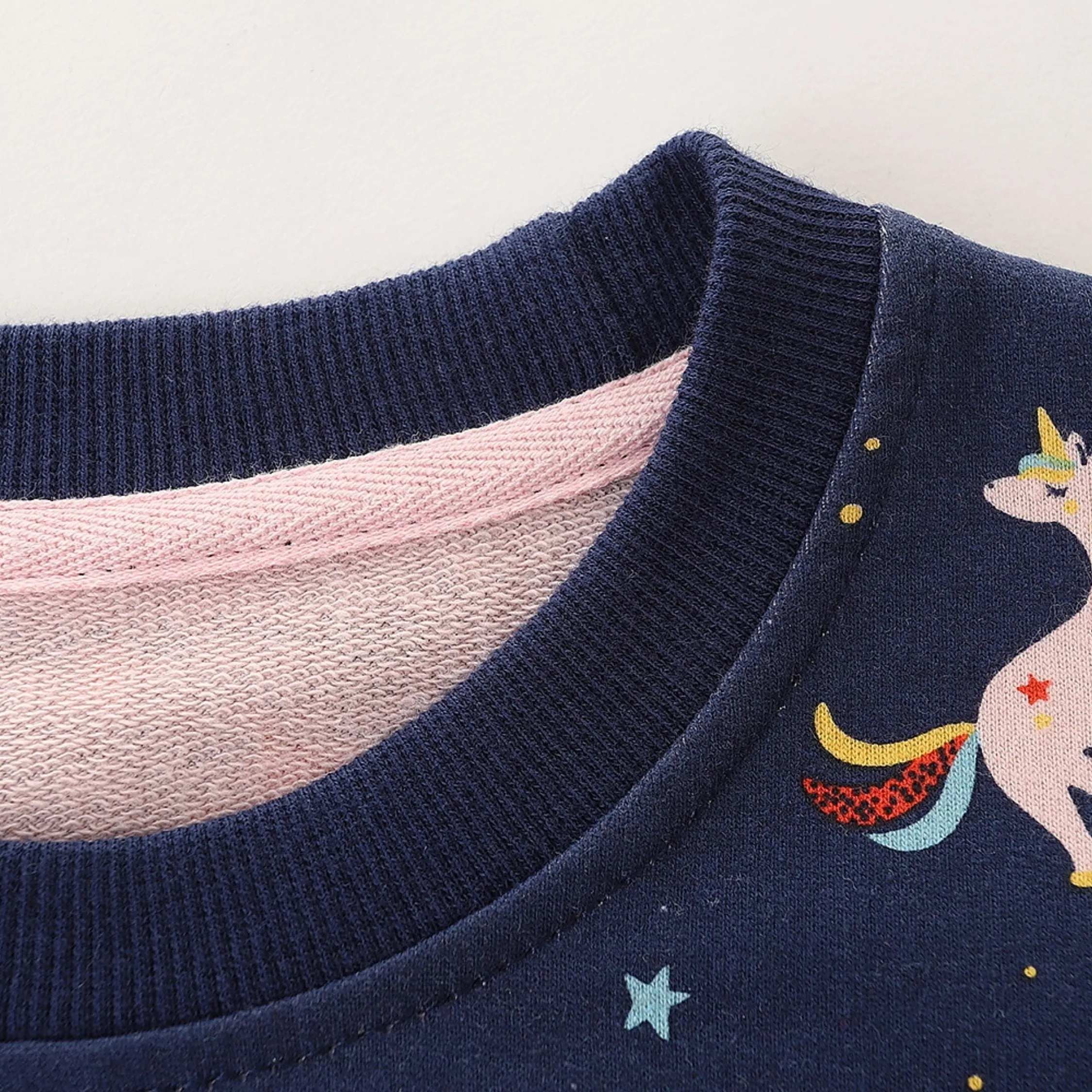 Cloud Unicorn's Round  Neck Sweat Shirt  (Blue)