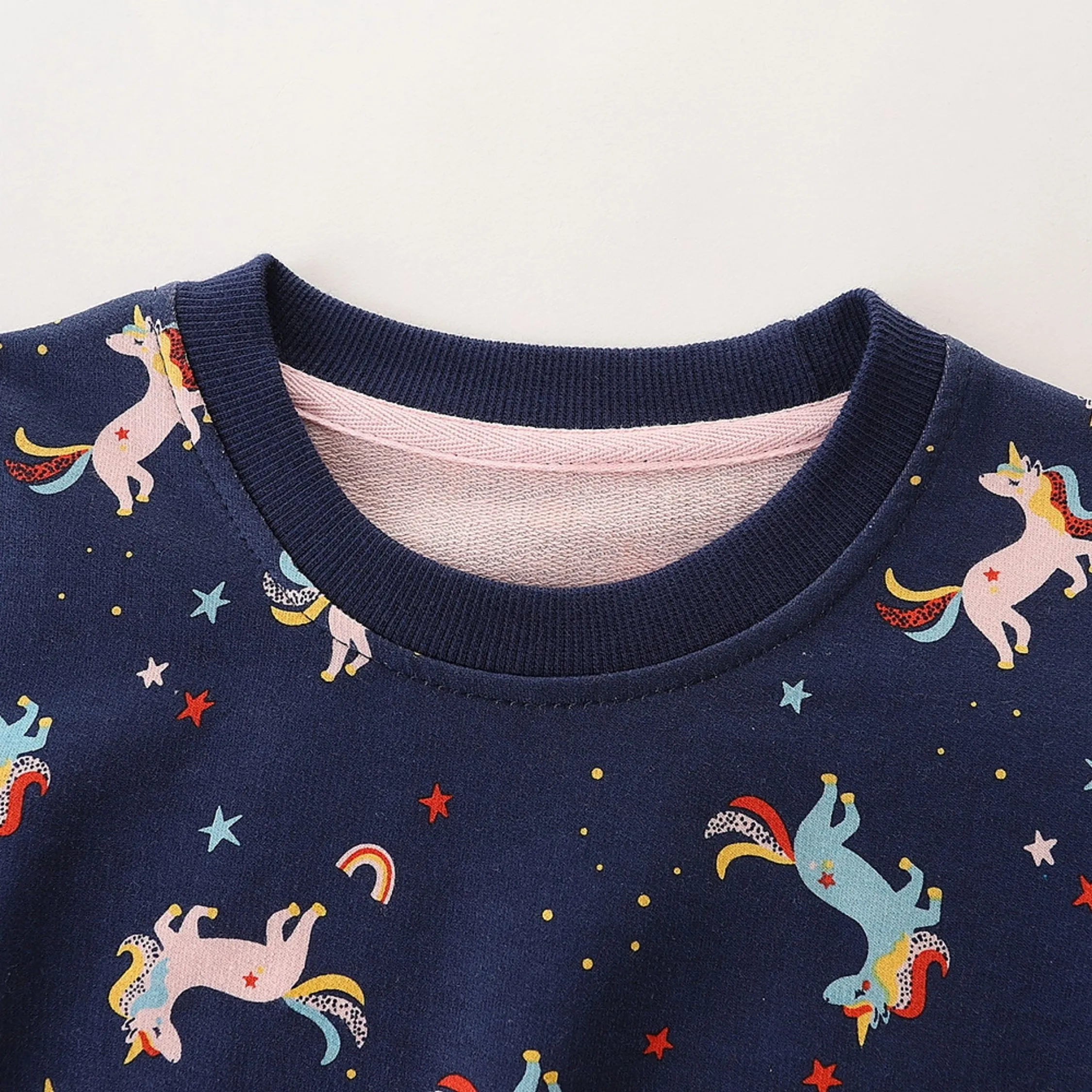 Cloud Unicorn's Round  Neck Sweat Shirt  (Blue)