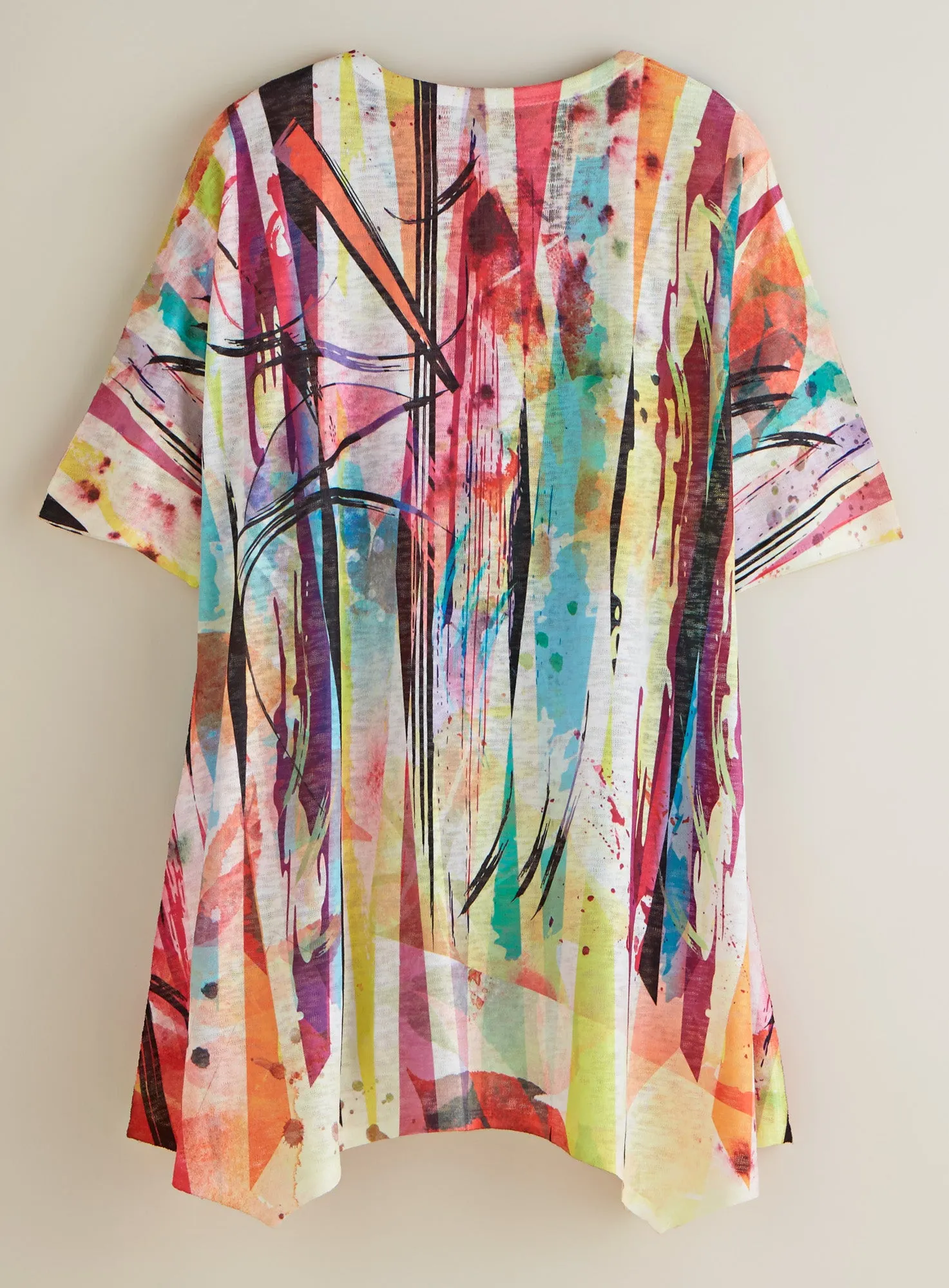 Color Wash Short-Sleeved Tunic