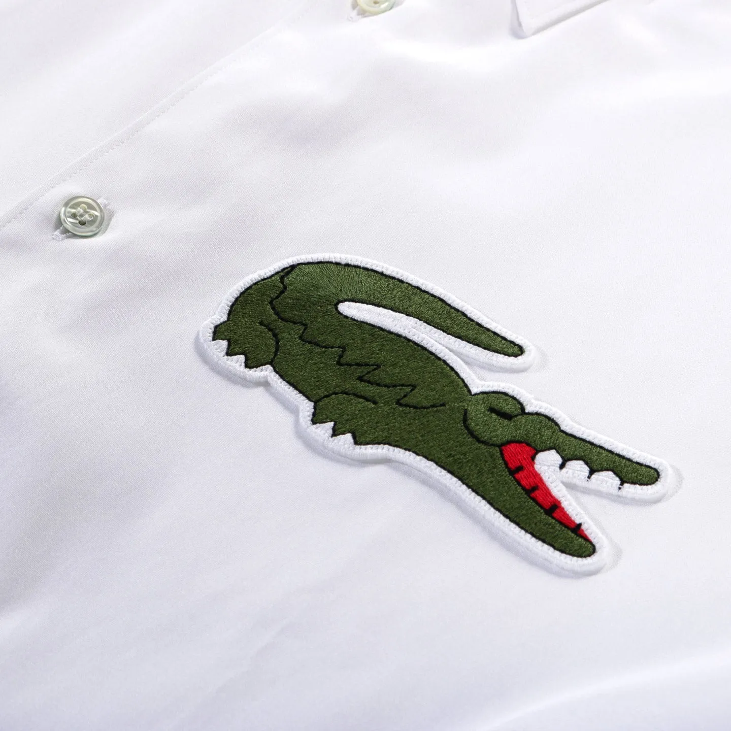 COMME DES GARCONS SHIRT B003 LACOSTE BIG SHIRT WHITE