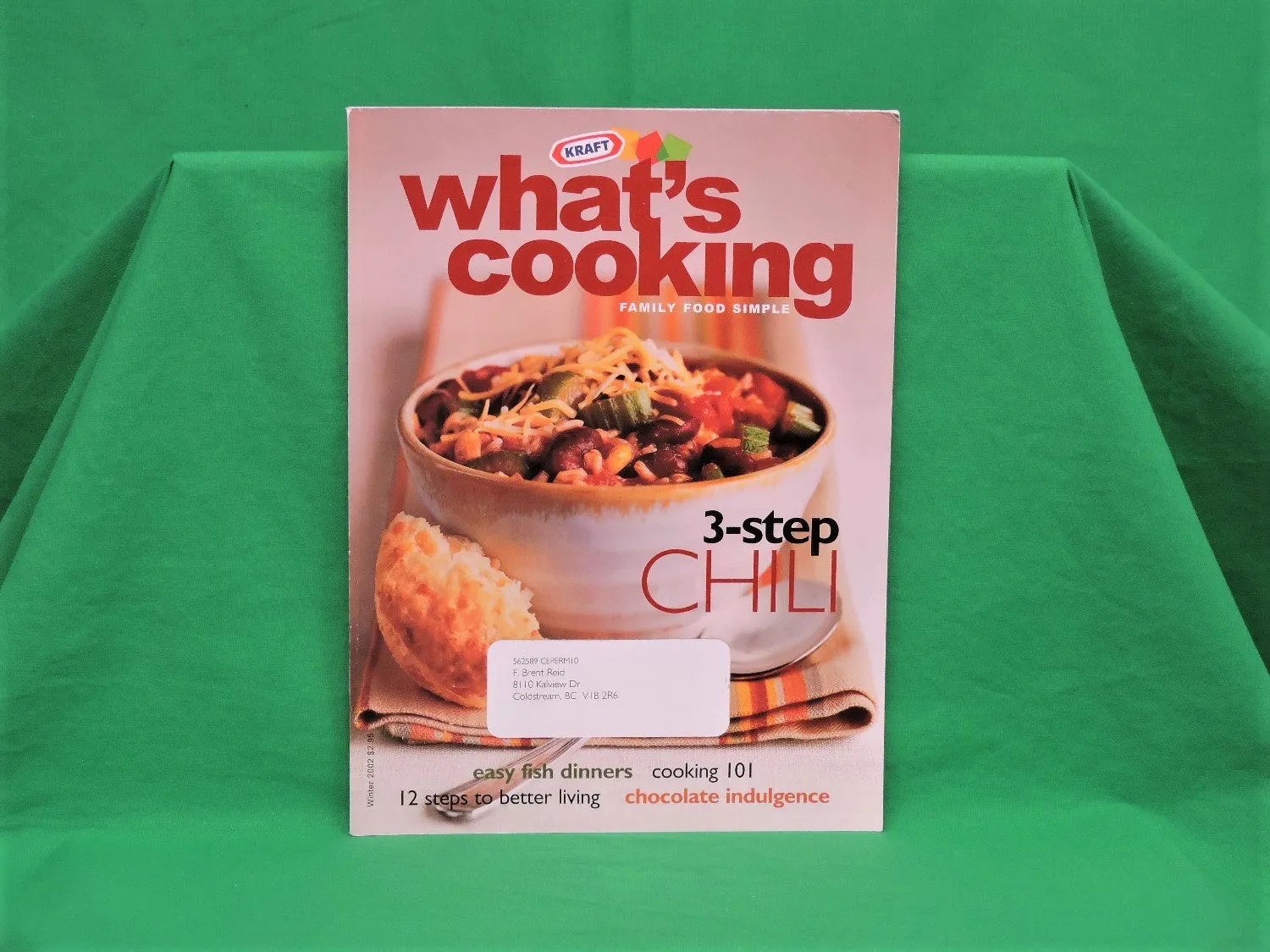 Cook Books - Kraft Kitchens "What's Cooking" - 2002 - Winter Issue