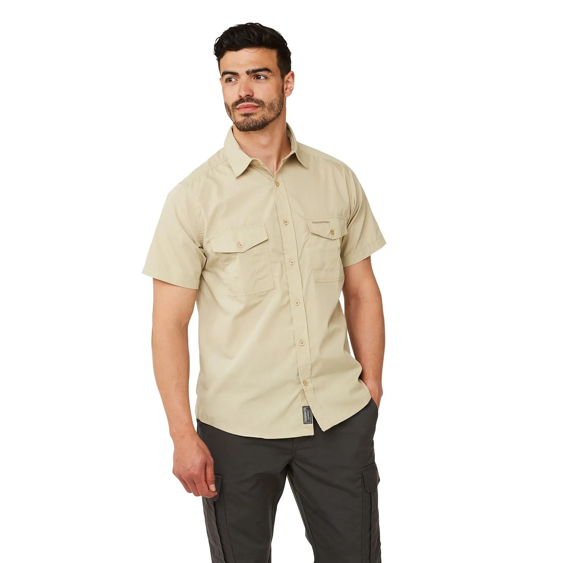 Craghoppers Mens Kiwi Short Sleeved Shirt Nosi Defense