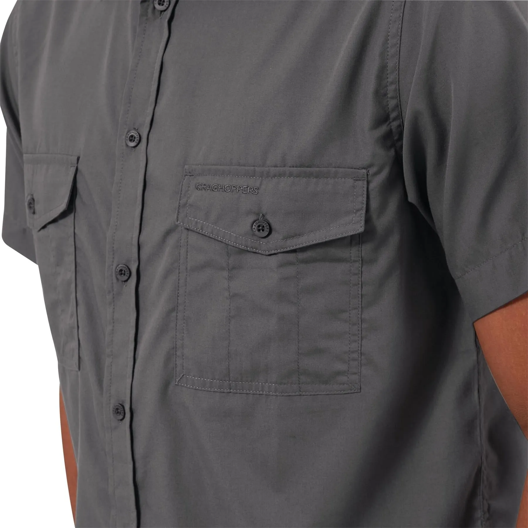 Craghoppers Mens Kiwi Short Sleeved Shirt Nosi Defense