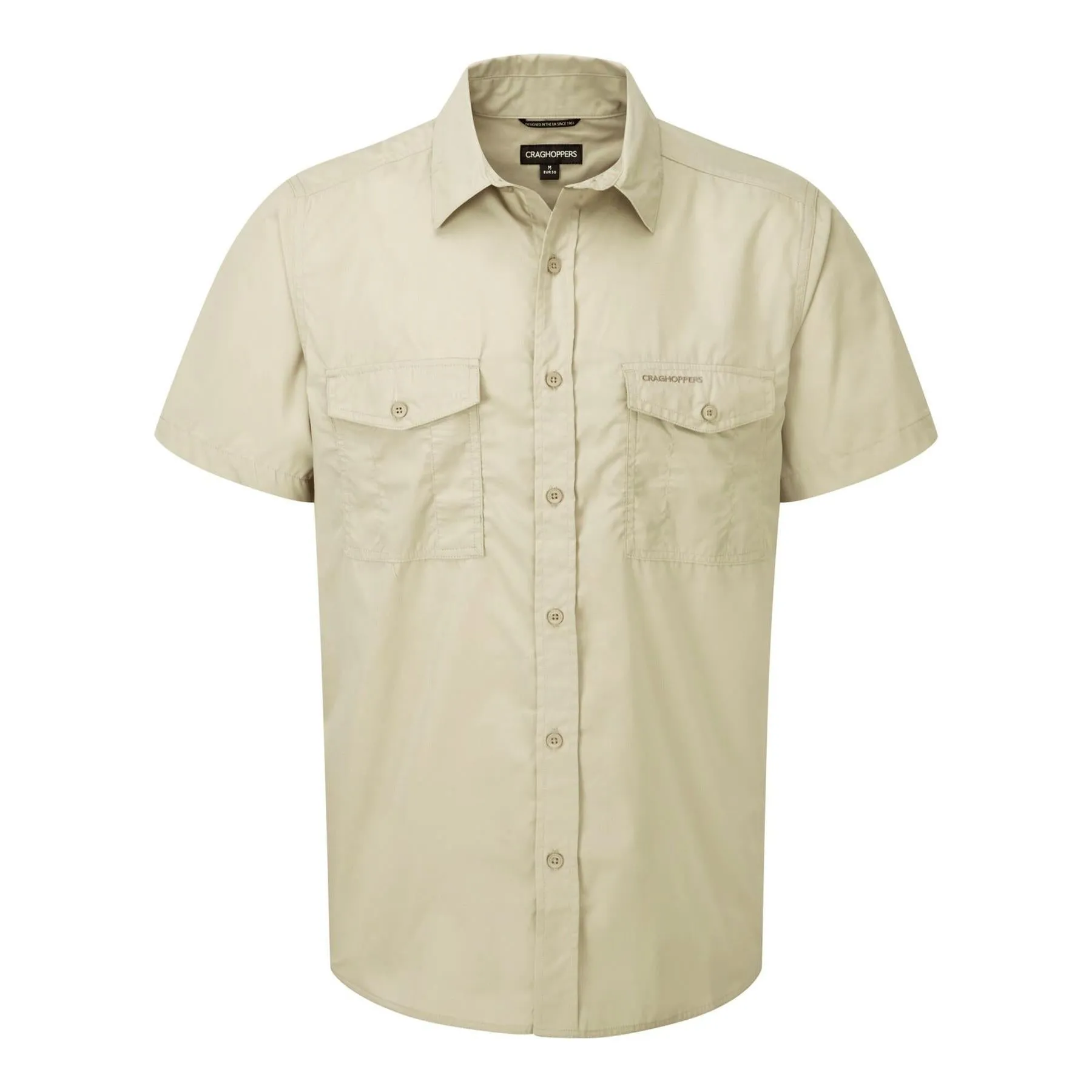 Craghoppers Mens Kiwi Short Sleeved Shirt Nosi Defense