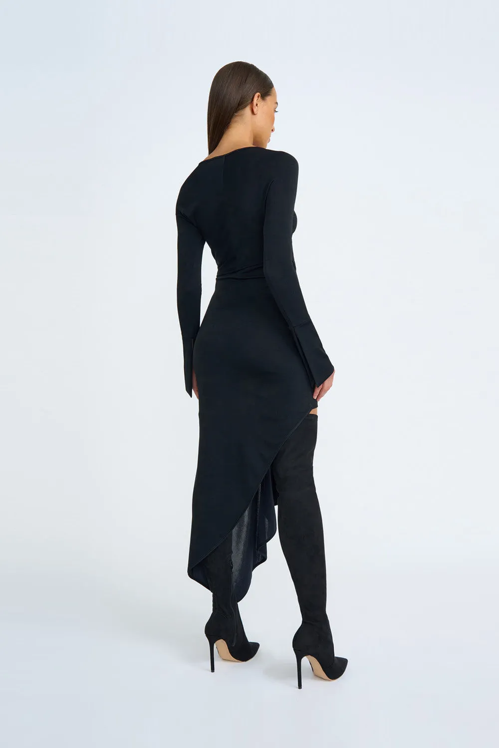 Dakota Jersey Dress | Final Sale - Black