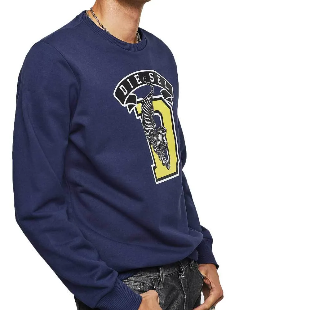 Diesel S-GIR-B1 Tiger Sweat Shirt - Navy