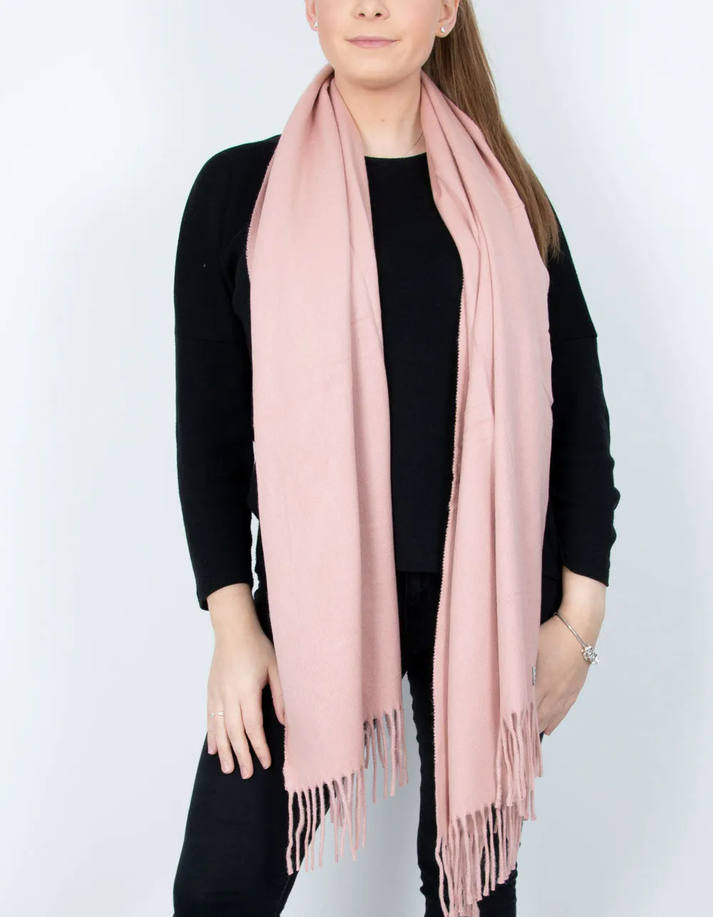 Dusky Pink Winter Pashmina