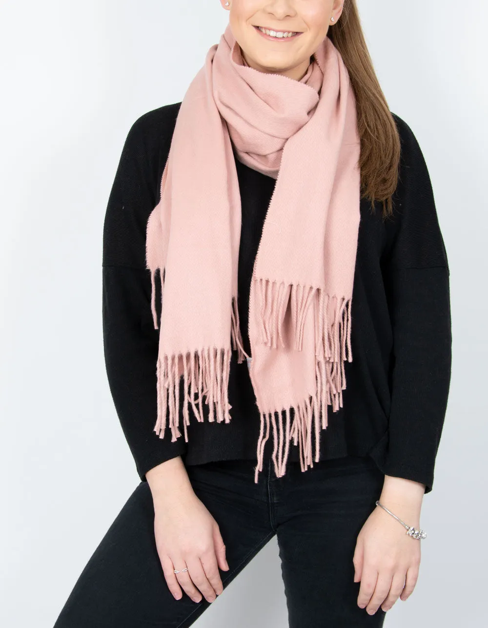 Dusky Pink Winter Pashmina