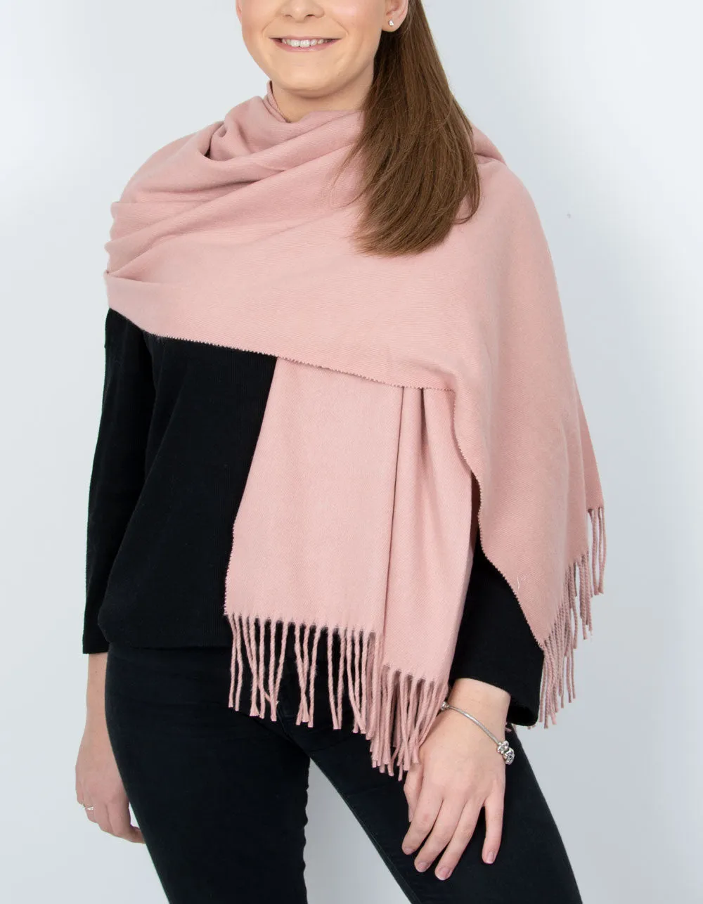 Dusky Pink Winter Pashmina