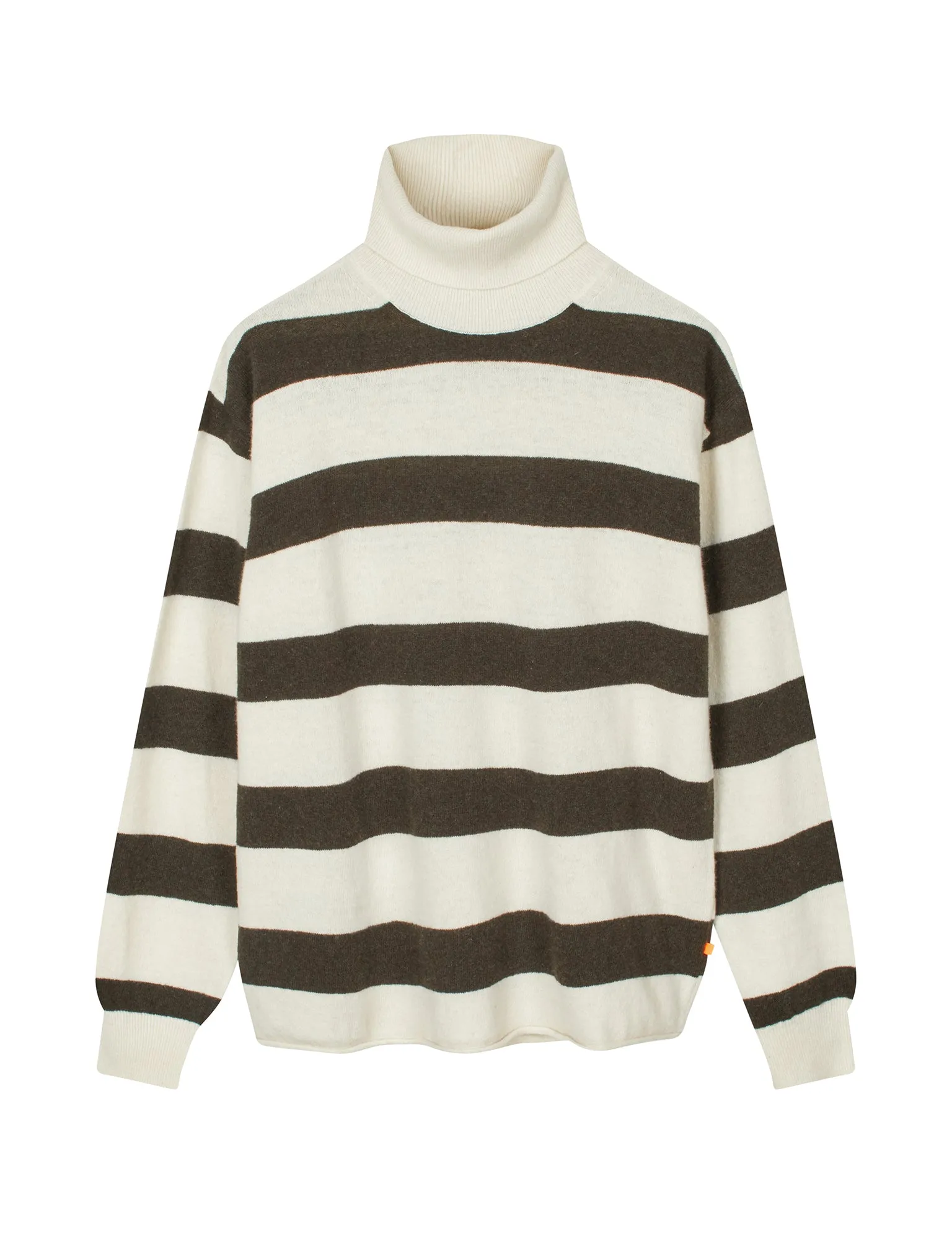 Eco Wool Stripe Kally Sweater, Turkish Coffee/Winter White