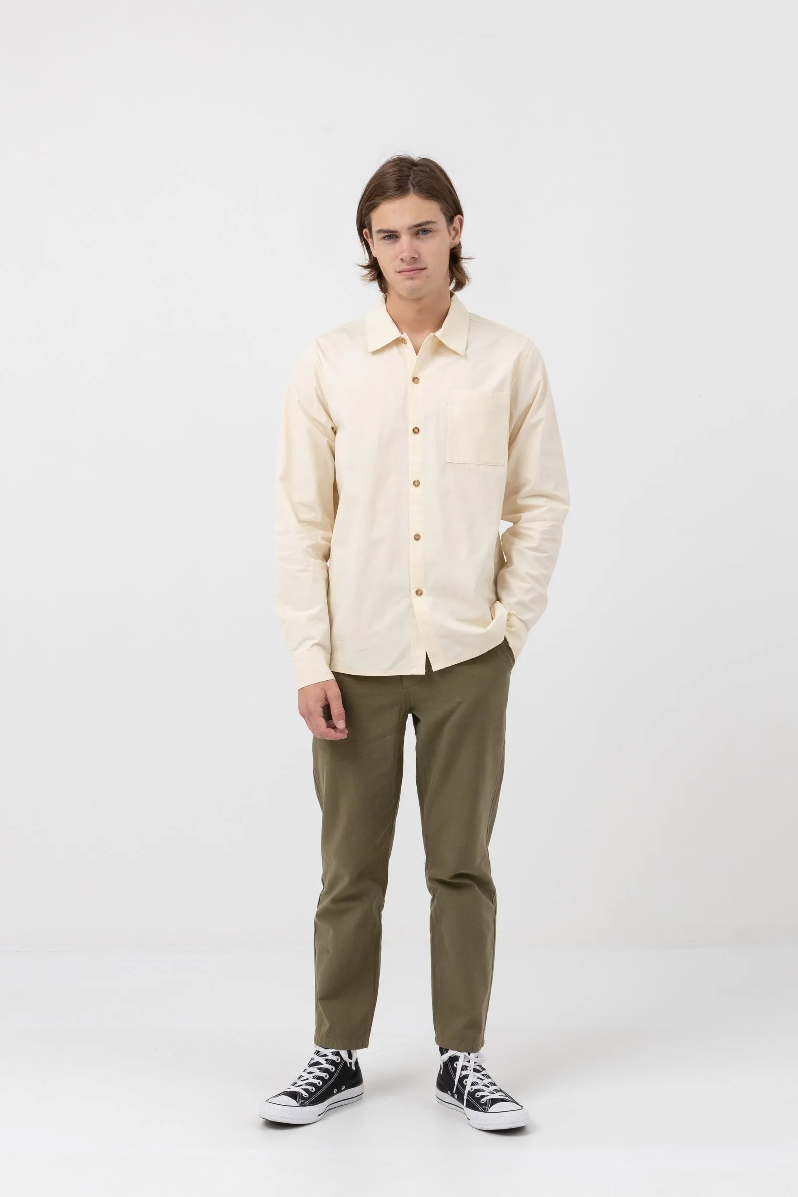 Essential Ls Shirt Natural