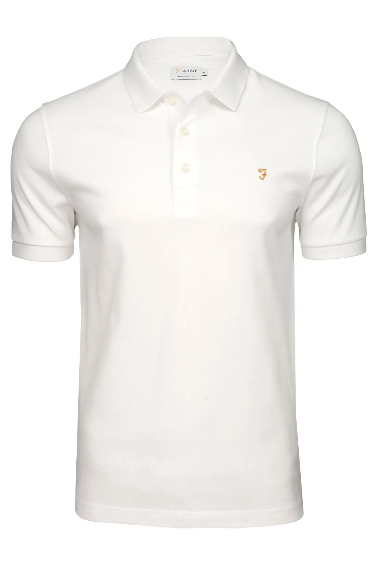 Farah Mens 'Blanes' Pique Polo T-Shirt - Short Sleeved