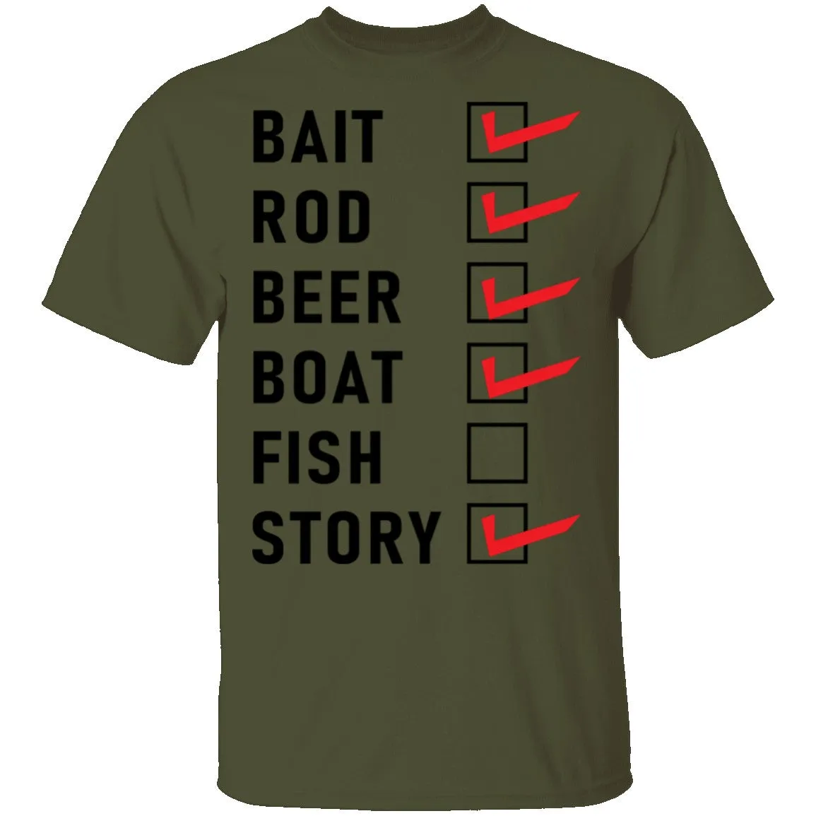 Fishing List T-Shirt