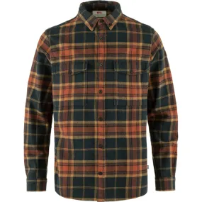 Fjallraven Mens Övik Twill Shirt - Autumn Leaf/Dark Navy