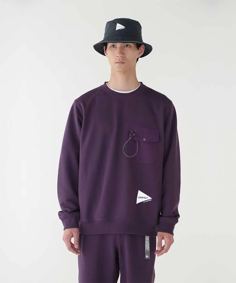 Gramicci x and wander Pocket Sweat Shirt