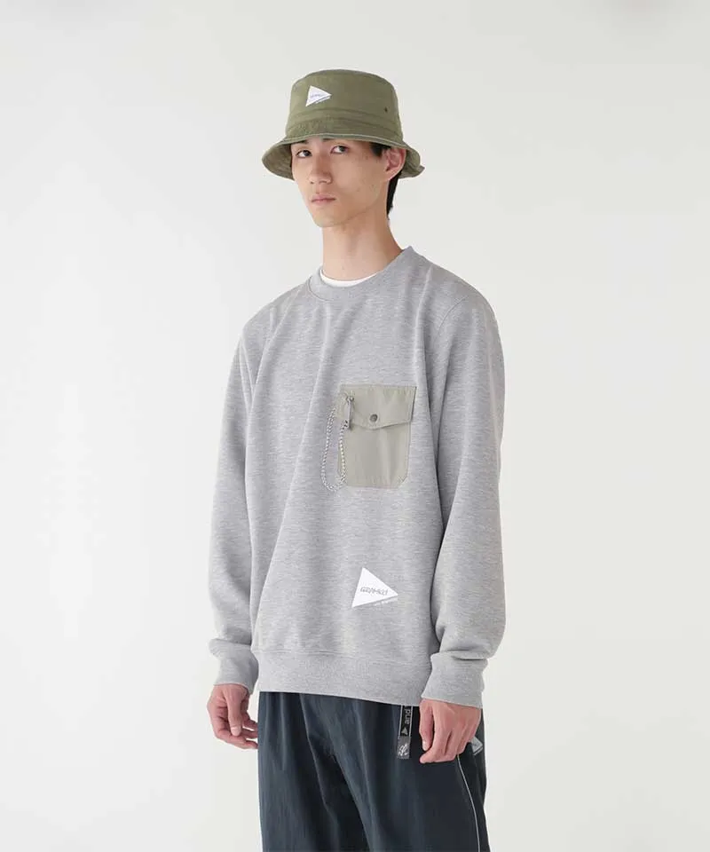 Gramicci x and wander Pocket Sweat Shirt