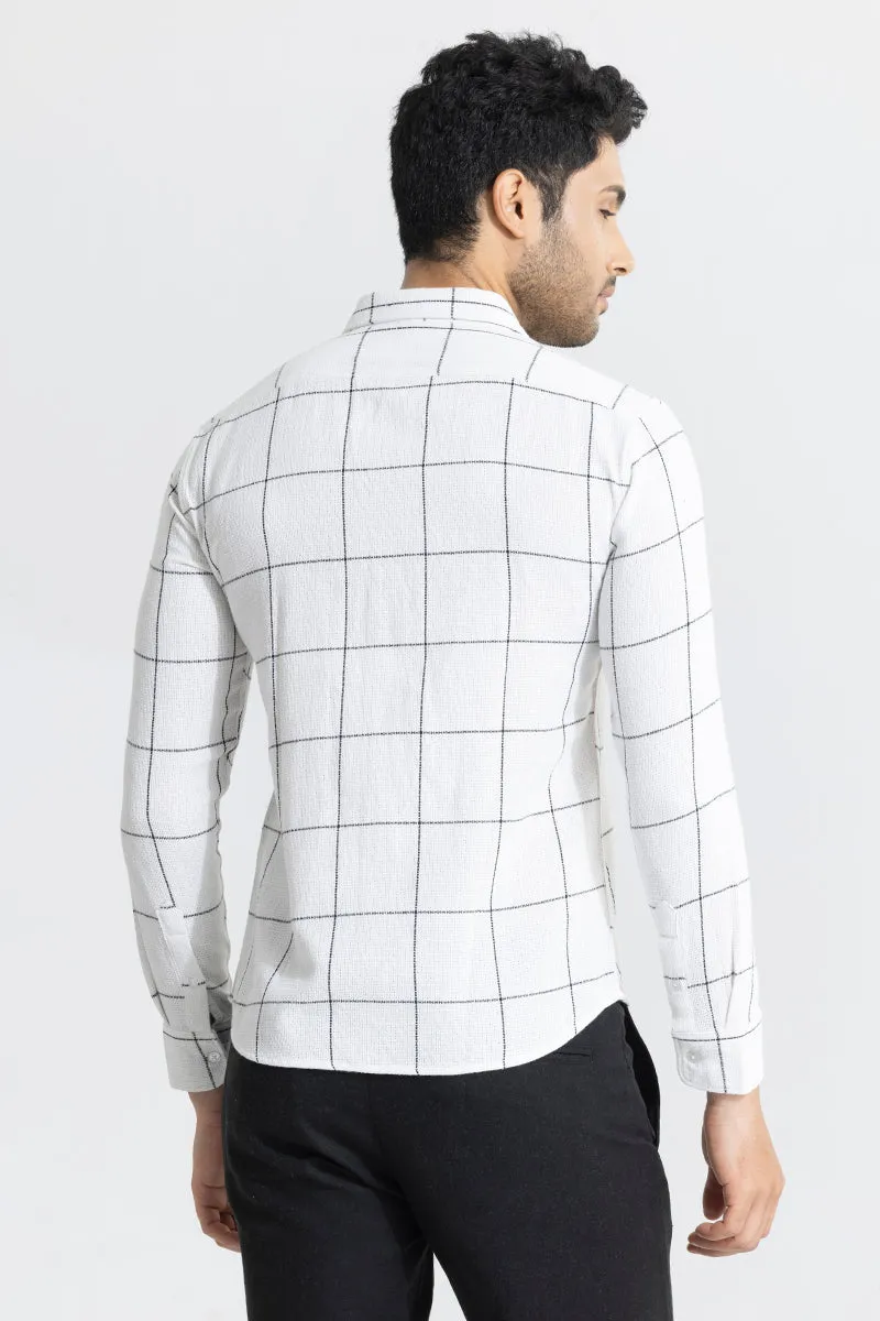 Gridiron White Checks Shirt