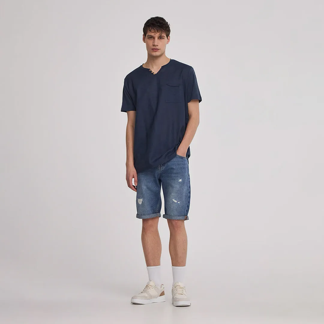 Henly Collar Short Sleeve T-Shirt