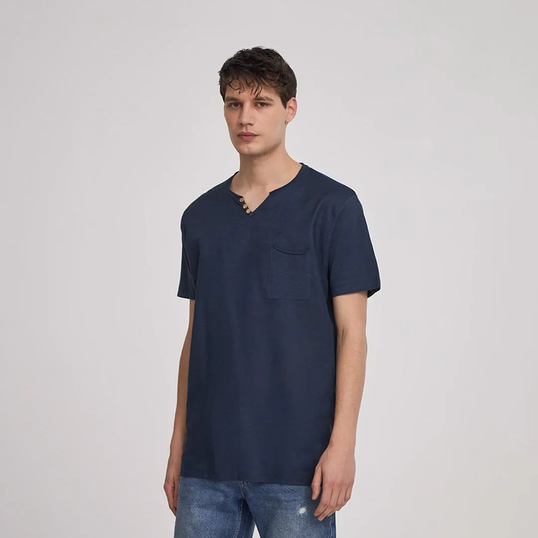 Henly Collar Short Sleeve T-Shirt