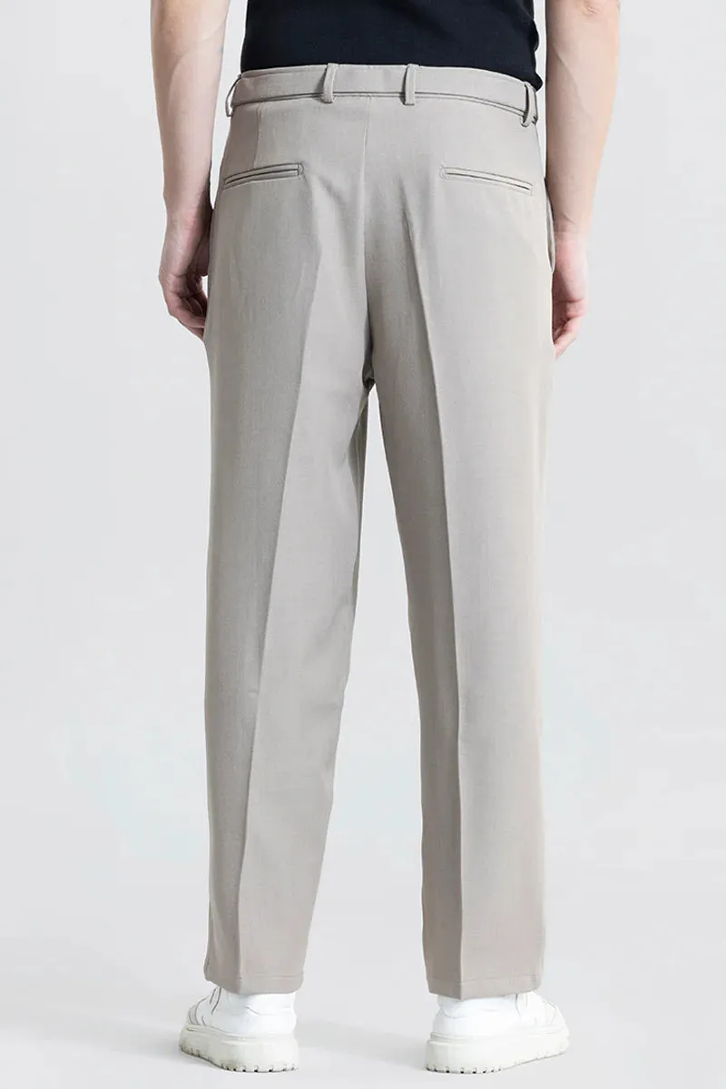 Hooked Light Grey Korean Pant