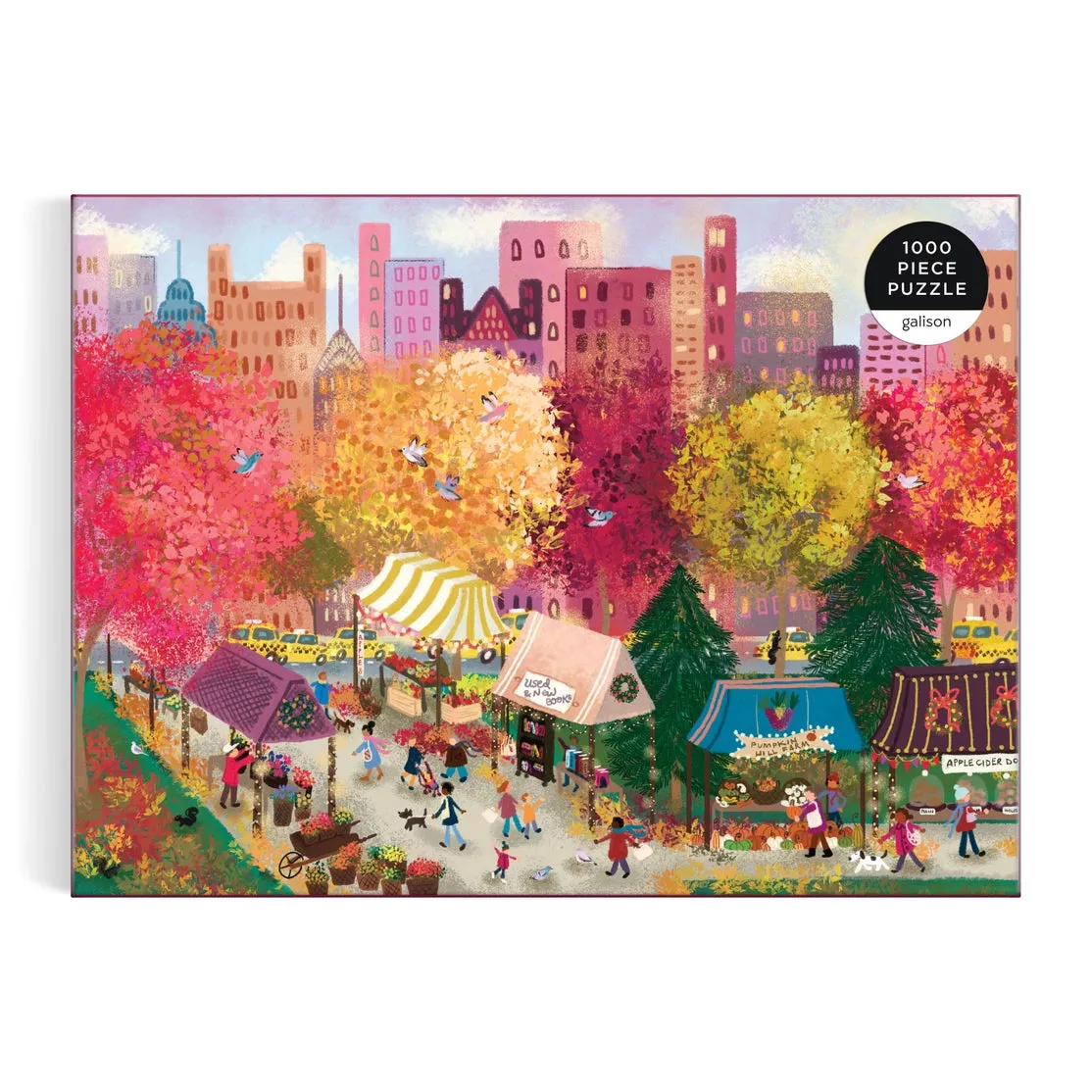 Joy Laforme Autumn At the City Market 1000 Piece Puzzle