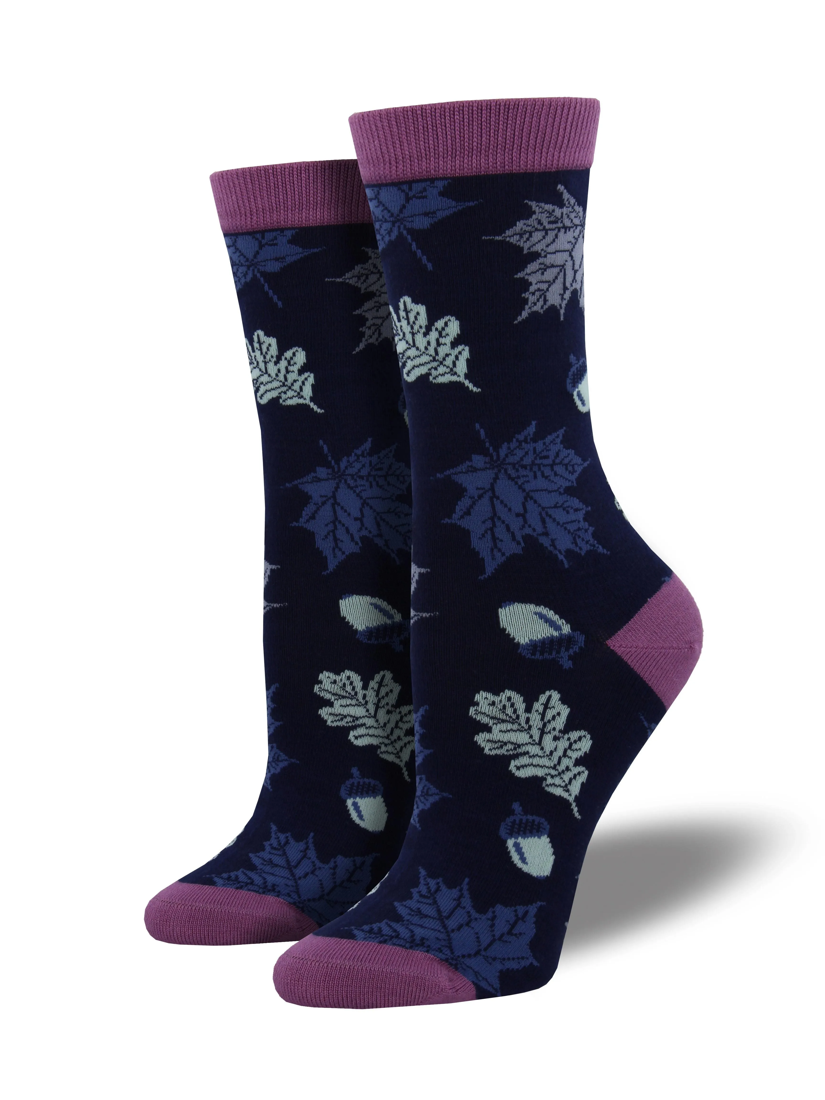 Ladies Bamboo Autumn Leaves Socks