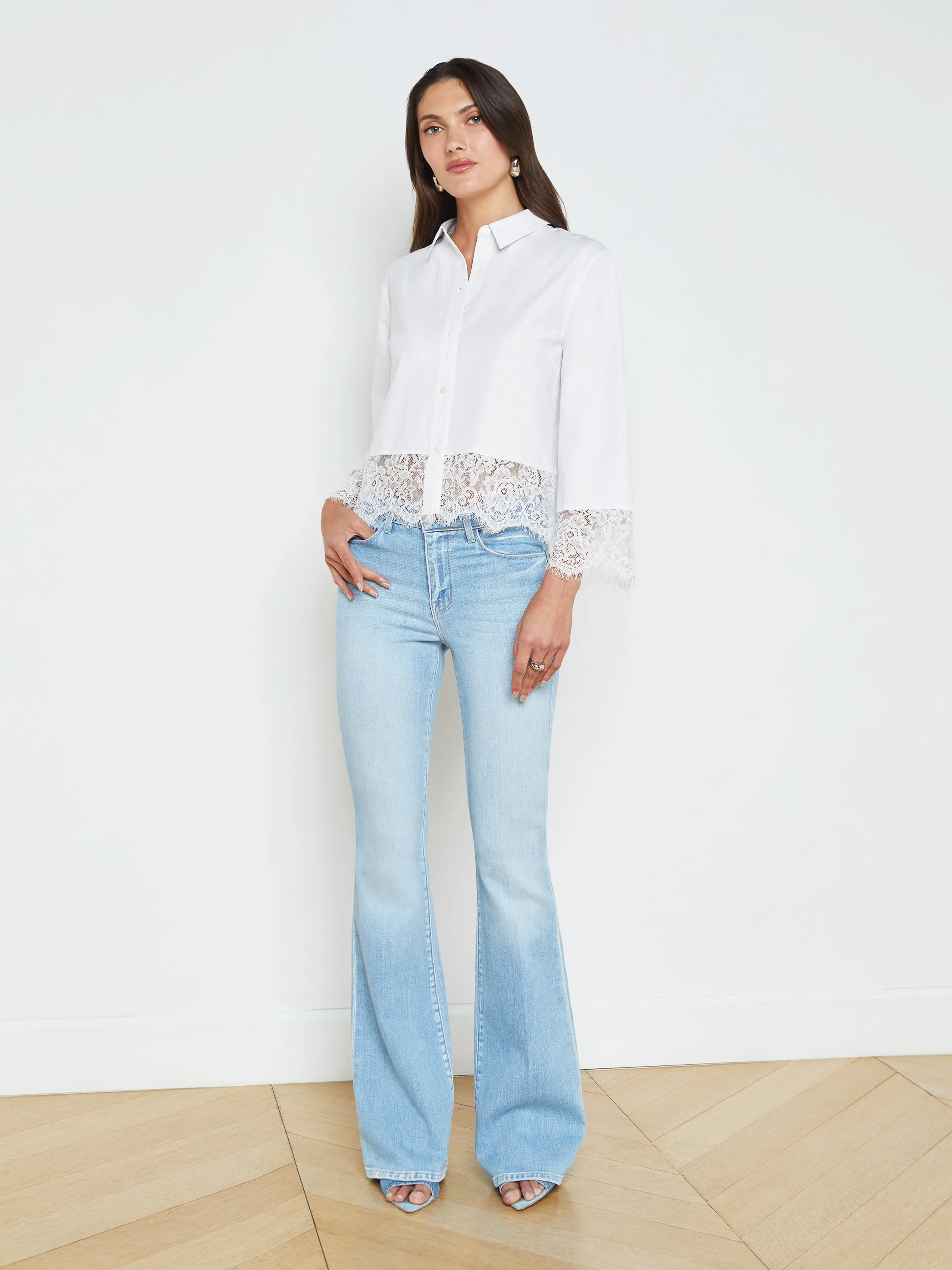 Levo Lace-Trim Shirt