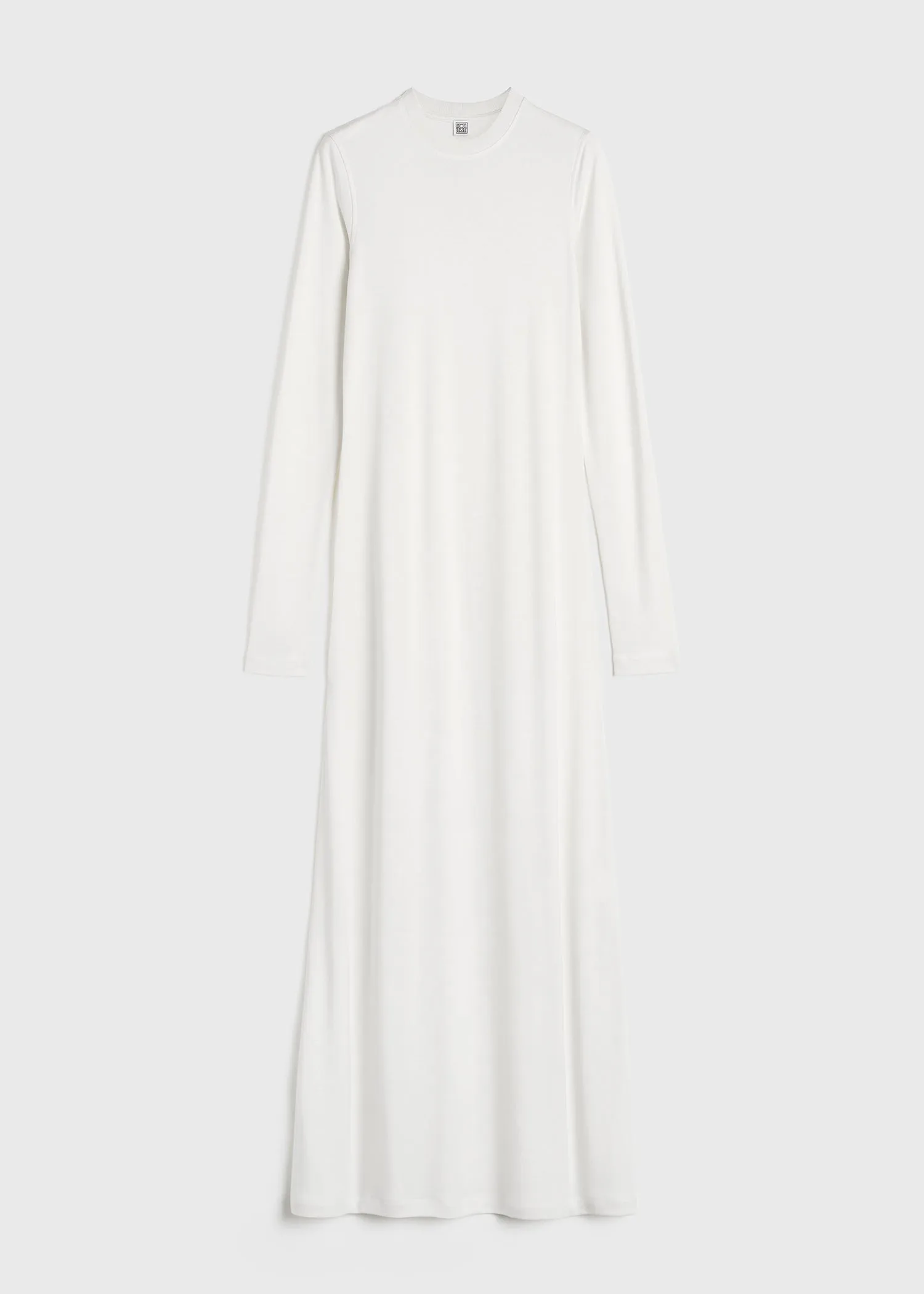 Long-sleeve jersey dress meringue