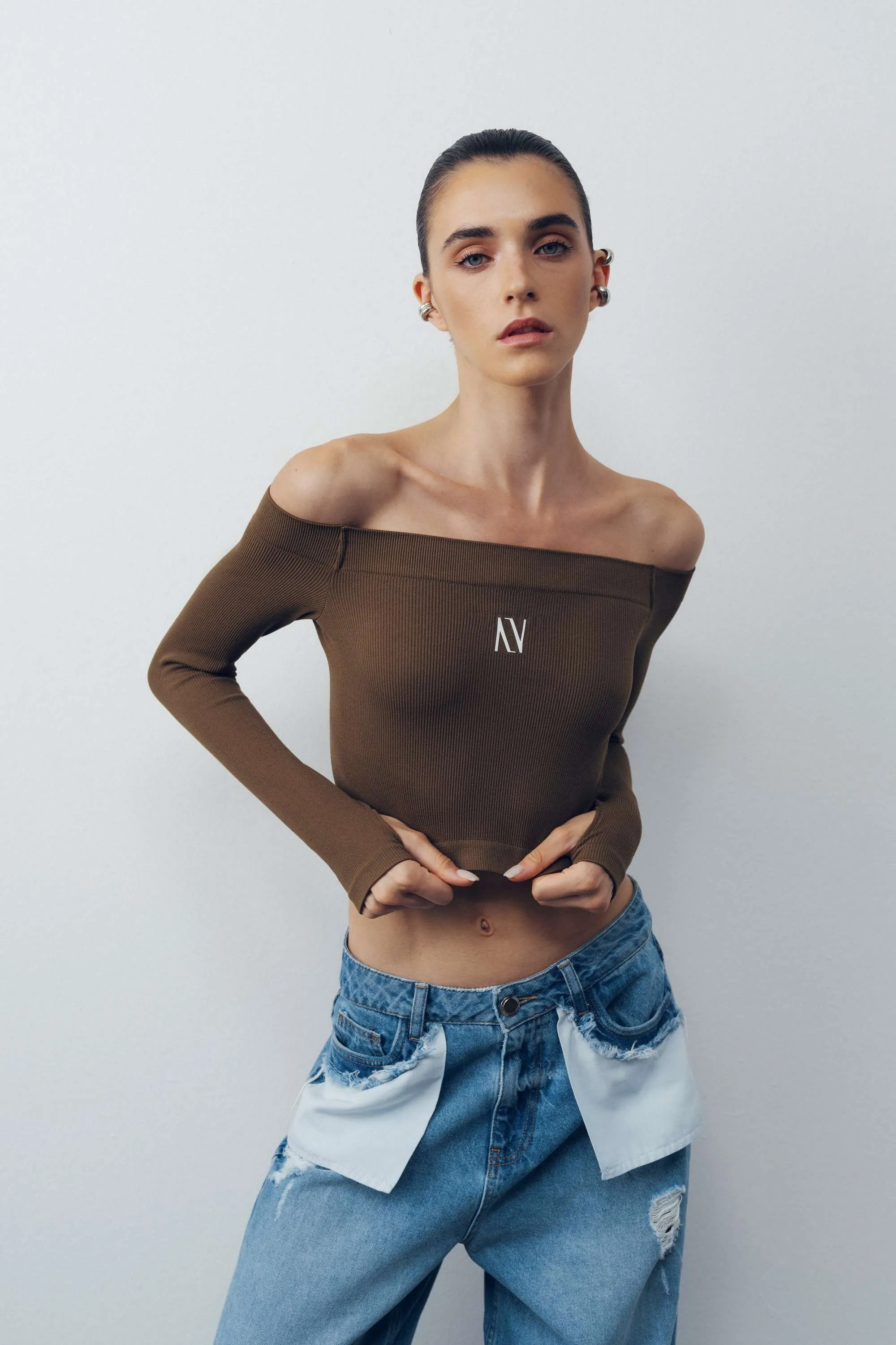 Metallic Jersey CropTop