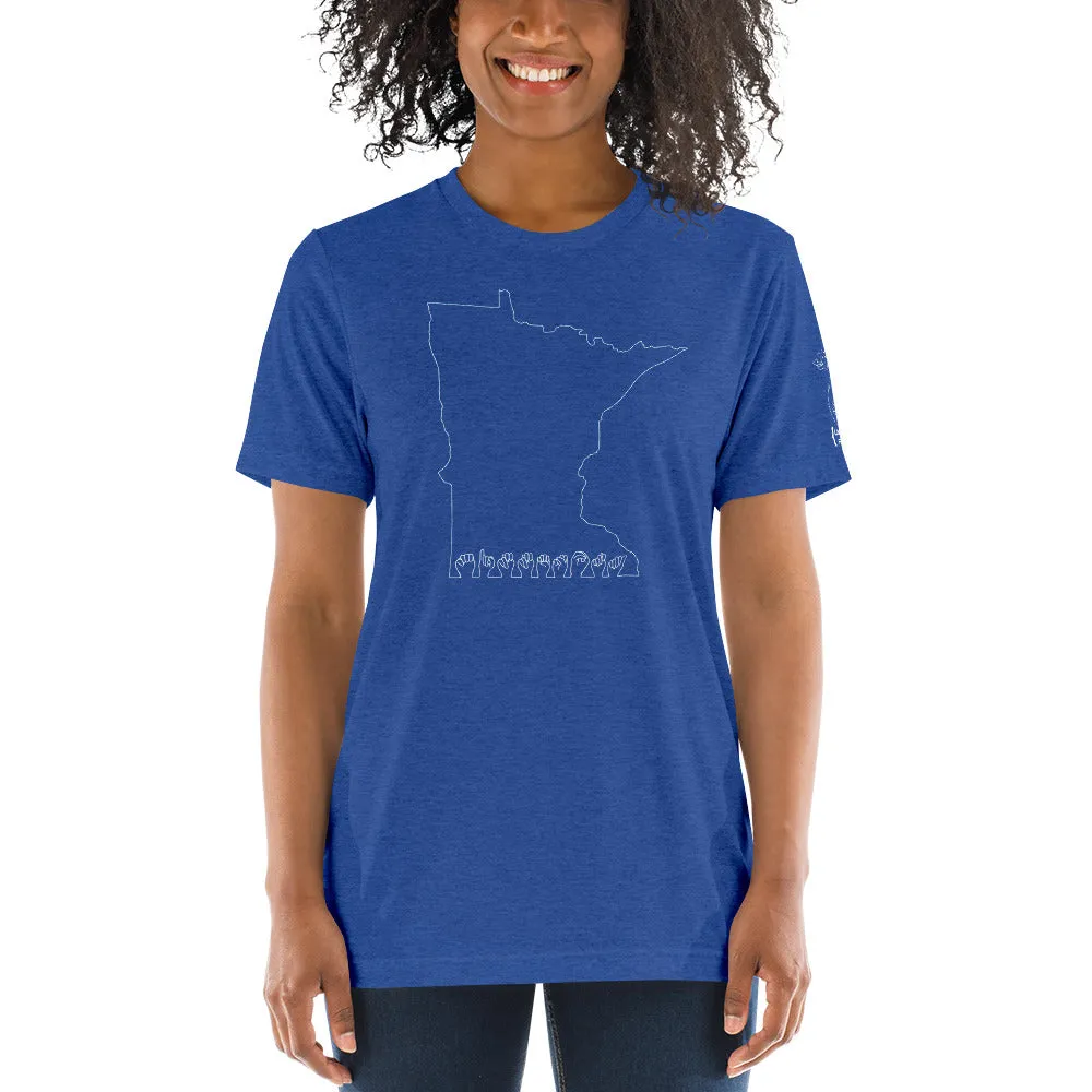 Minnesota (ASL Outline) Short Sleeve T-shirt